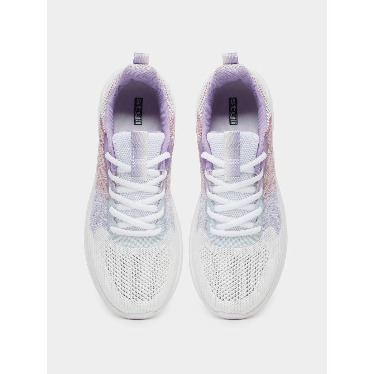 Styli Mesh Ombre Print Lace-Up Sneakers-women-shoes-sneakers-image-5