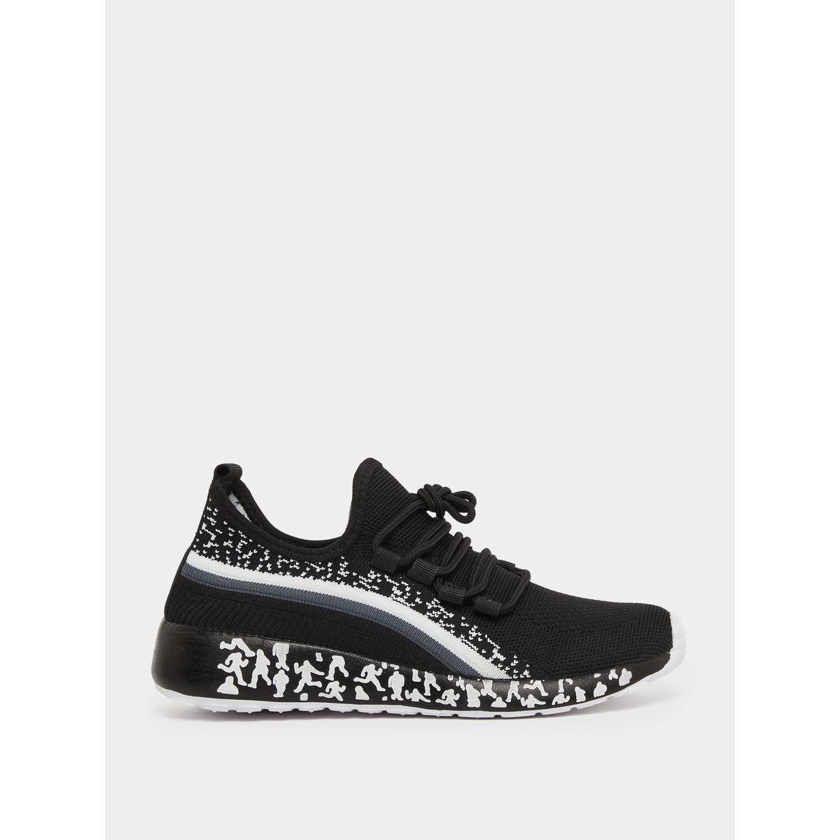 Styli Textured Mesh Lace Up Sneakers-women-shoes-sneakers-image-1