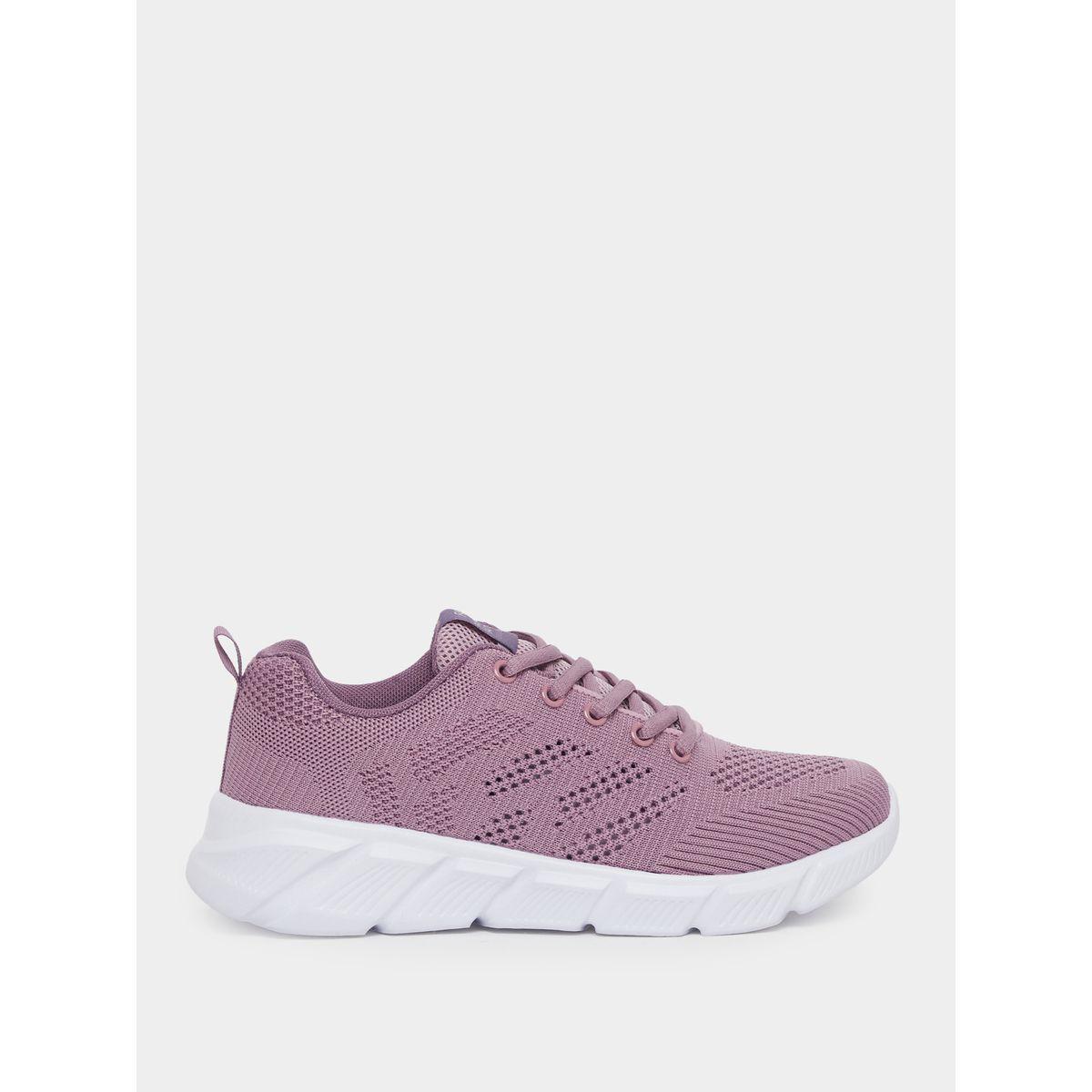 Styli Textured Mesh Lace Up Sneakers-women-shoes-sneakers-image-1