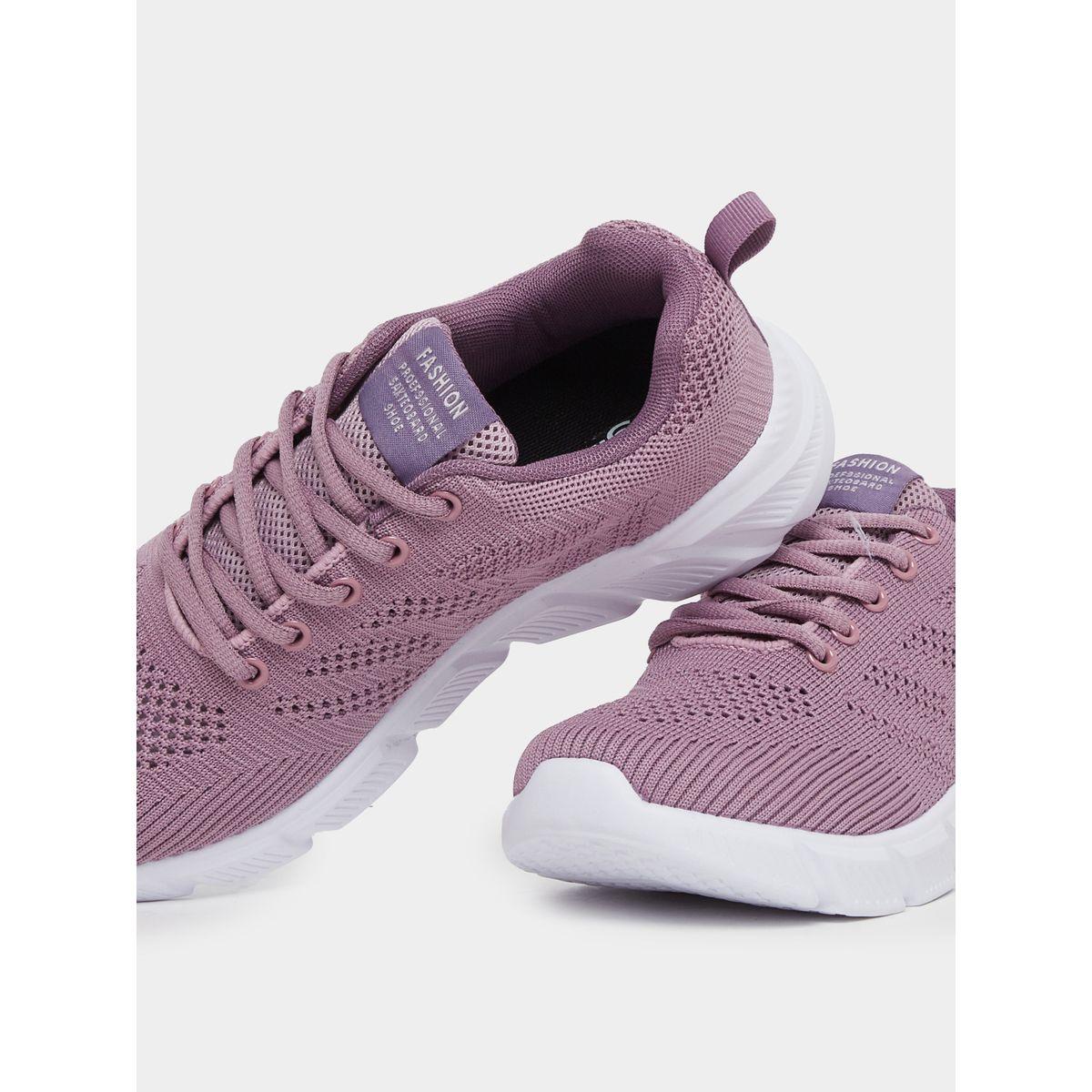 Styli Textured Mesh Lace Up Sneakers-women-shoes-sneakers-image-3
