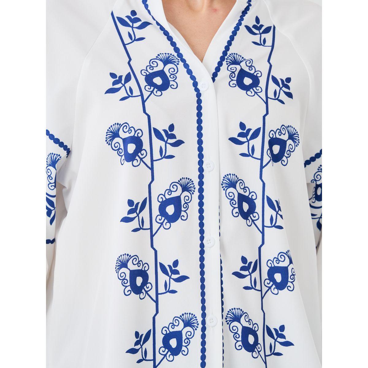 Styli Floral Printed Balloon Sleeves Oversized Shirt-women-clothing-shirtsandblouses-shirts-image-4