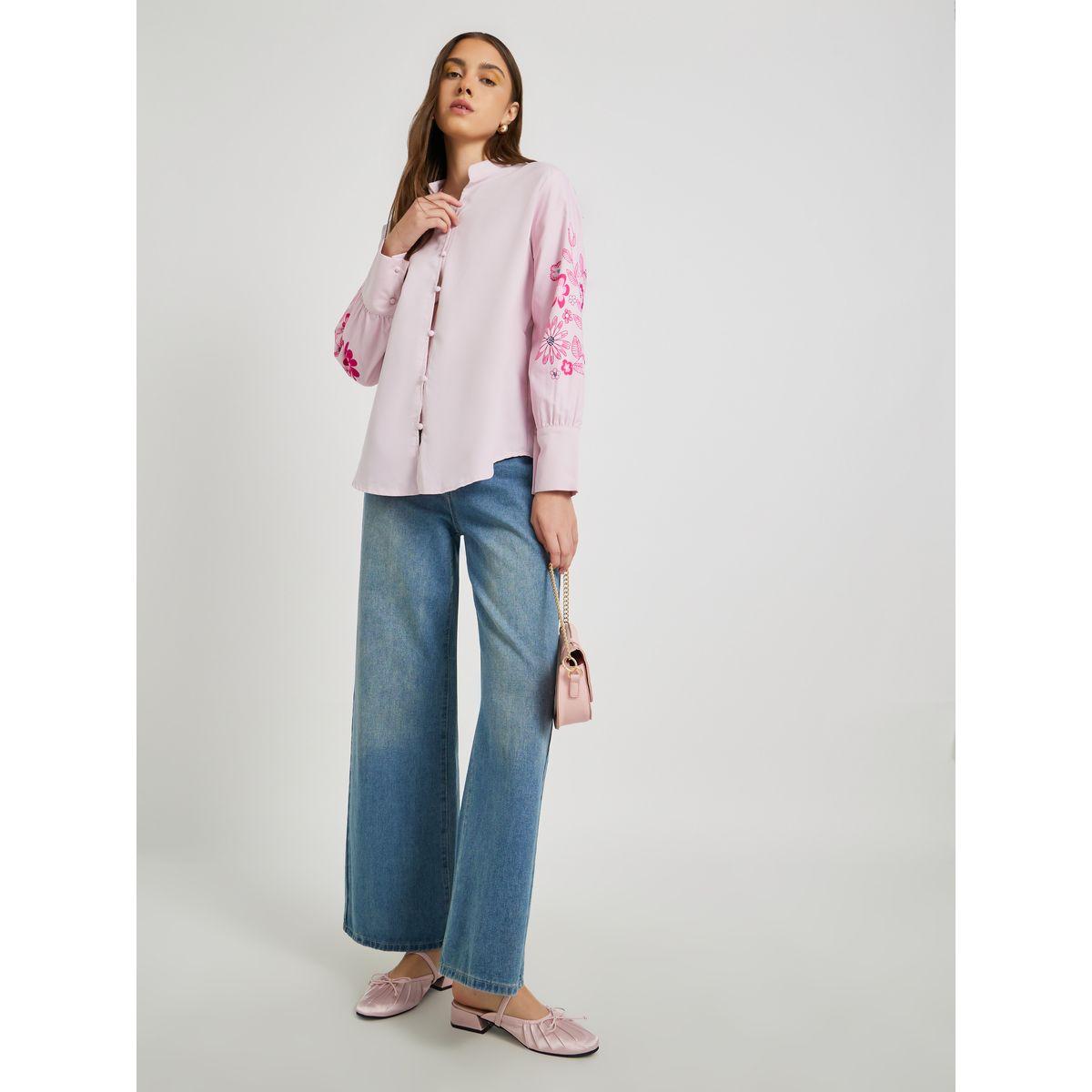 Styli Floral Print Buttoned Oversized Shirt-women-clothing-shirtsandblouses-shirts-image-2