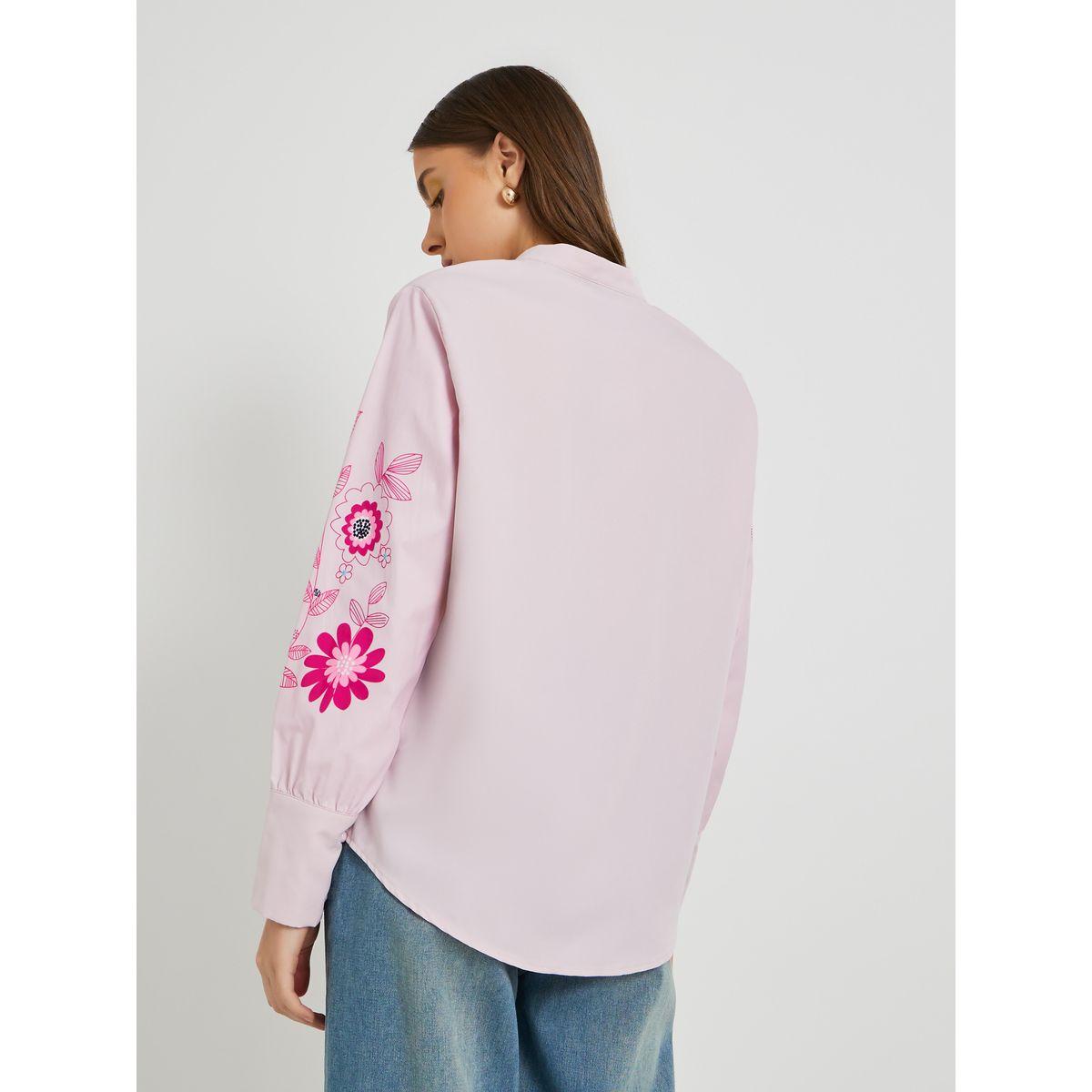 Styli Floral Print Buttoned Oversized Shirt-women-clothing-shirtsandblouses-shirts-image-4