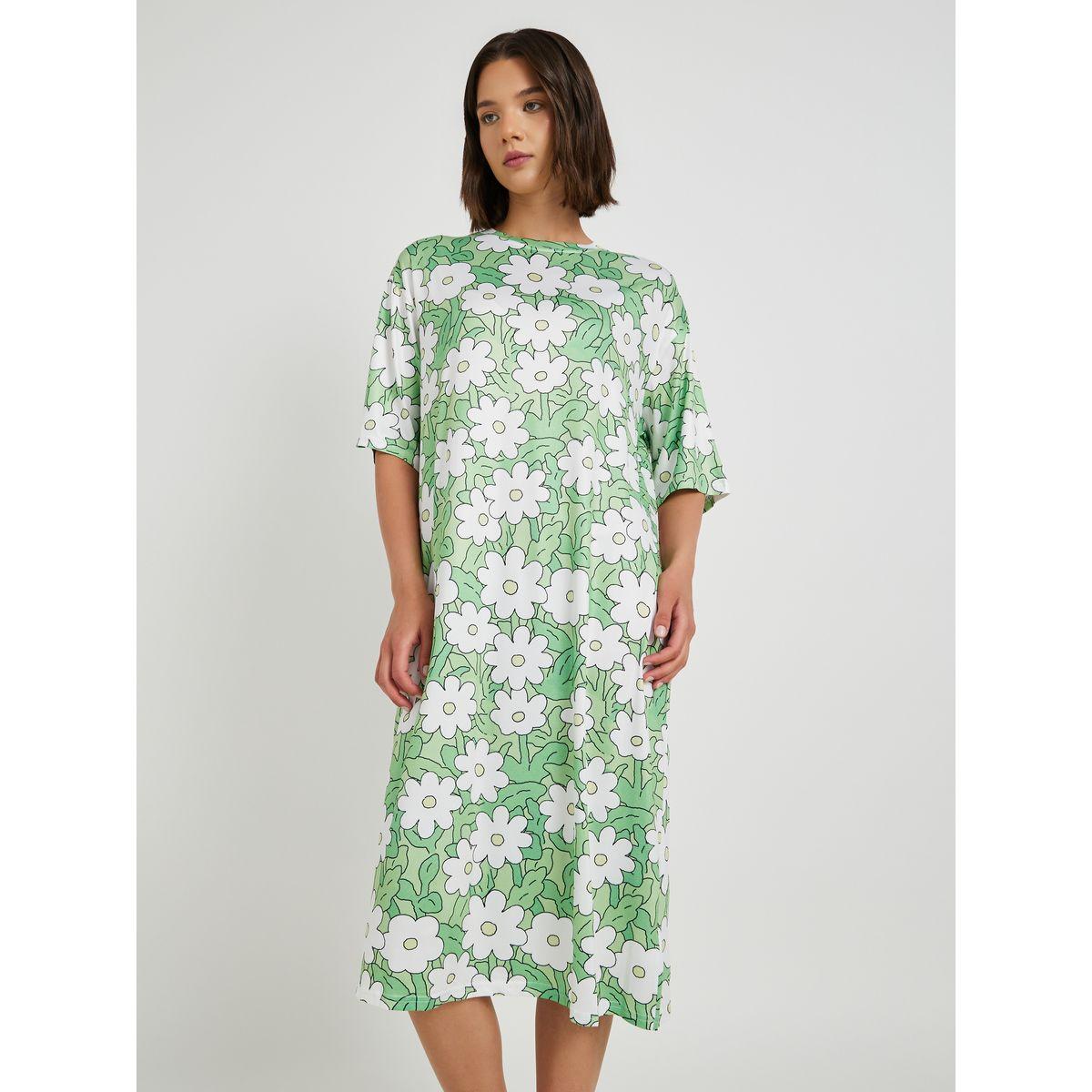 قميص نوم مطبع بالكامل مع أكمام قصيرة-women-clothing-nightwear-nighties-image-2