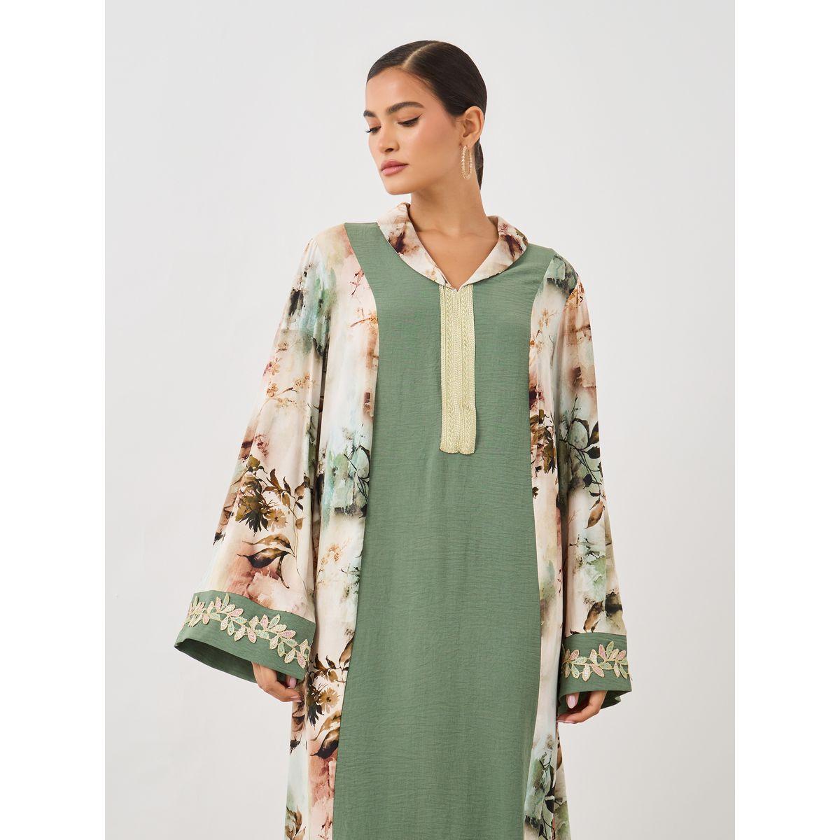 جلابية بنمط كتل الالوان وحافة واسعة-women-arabicclothing-jalabiyas-image-3