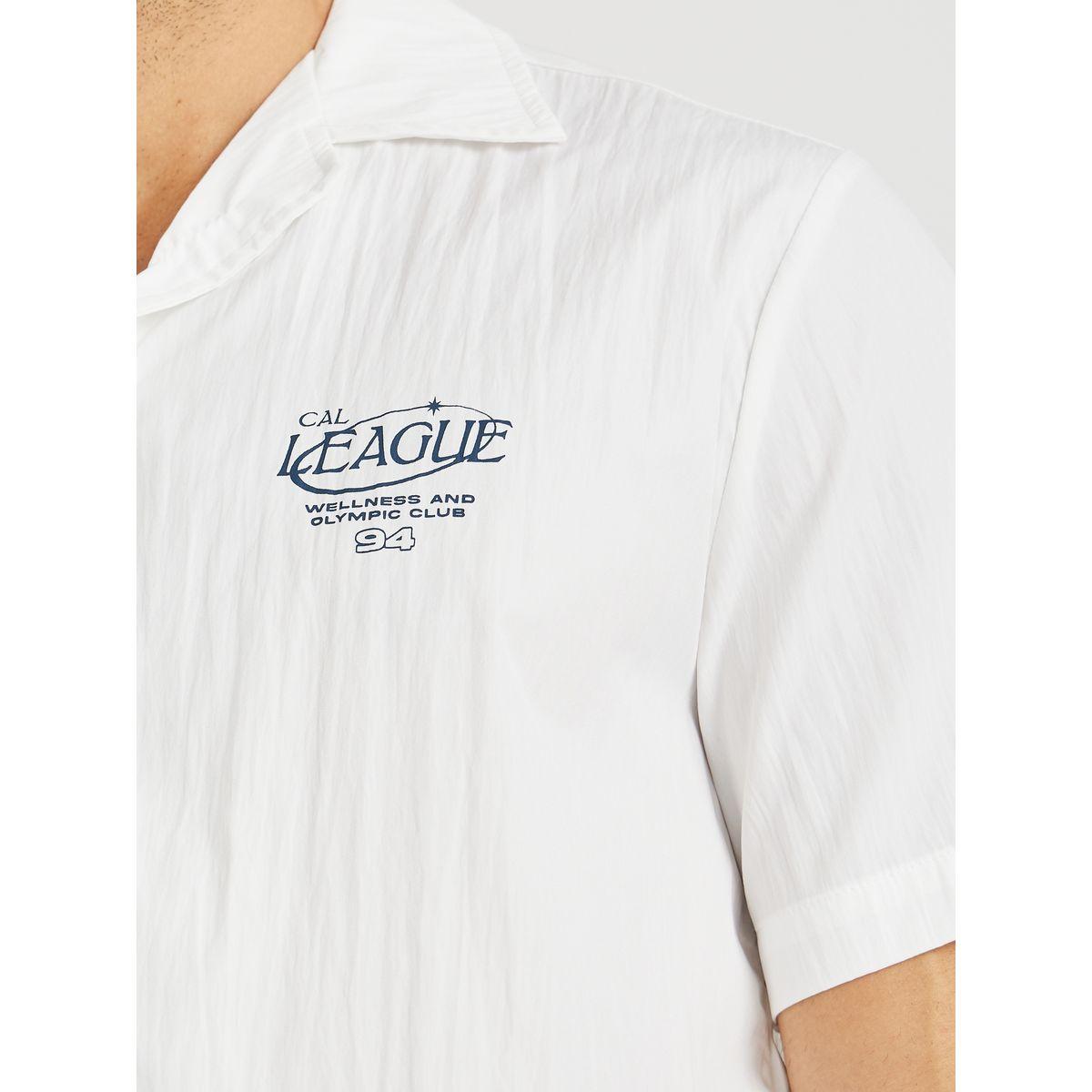 Styli Men White Graphic Print Resort Collar Relaxed Fit Shirt-men-clothing-shirts-image-4
