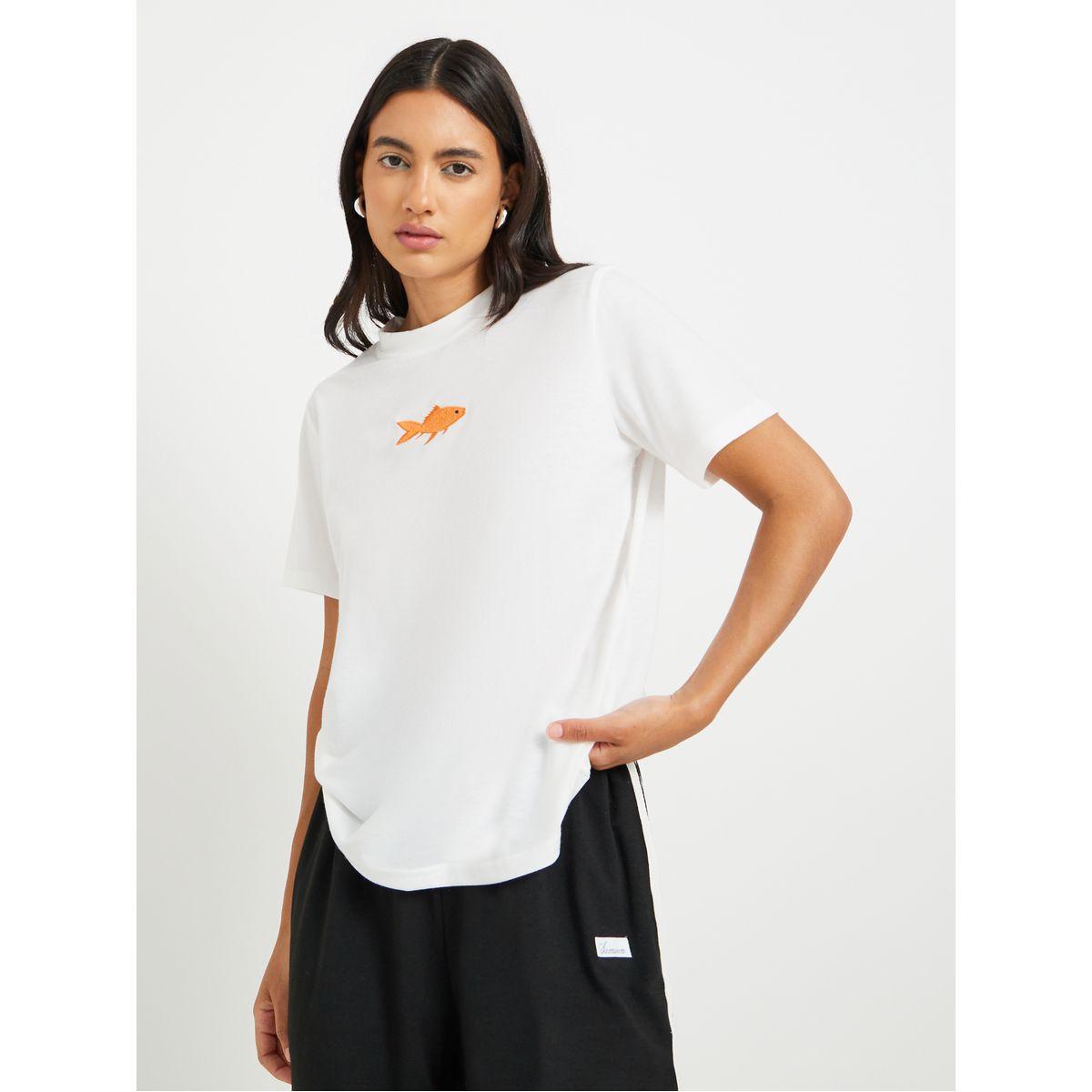 Styli Embroidered Round Neck T-Shirt-women-clothing-tshirts-image-3