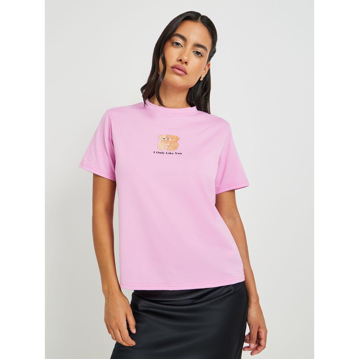 Styli Graphic Printed Regular Fit T-Shirt-women-clothing-tshirts-image-1