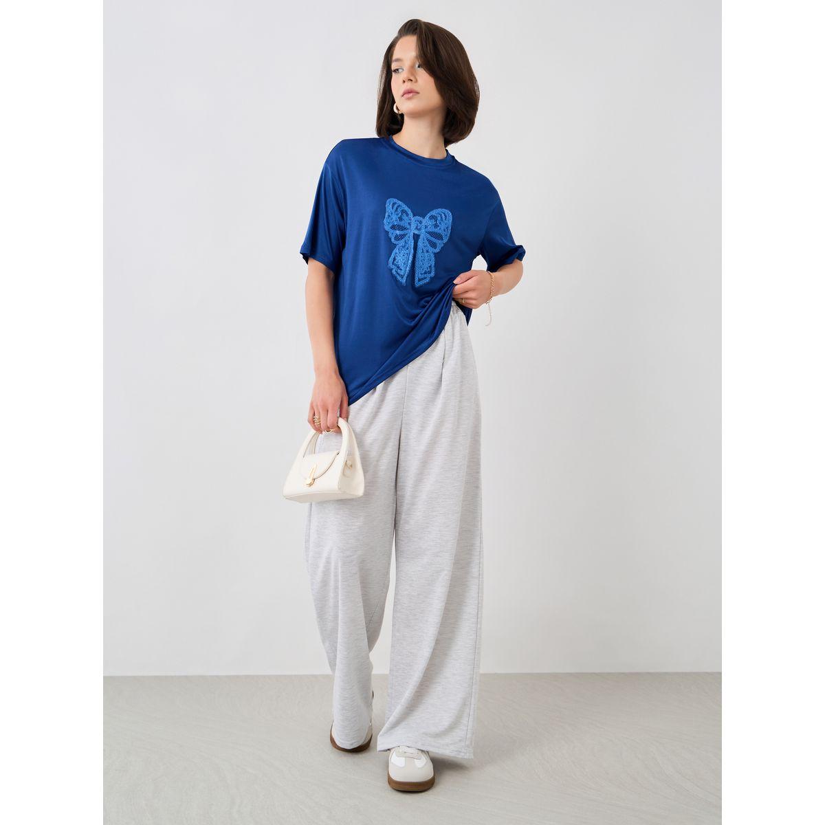 تيشيرت بقصة عادية وأكمام قصيرة-women-clothing-tshirts-image-2