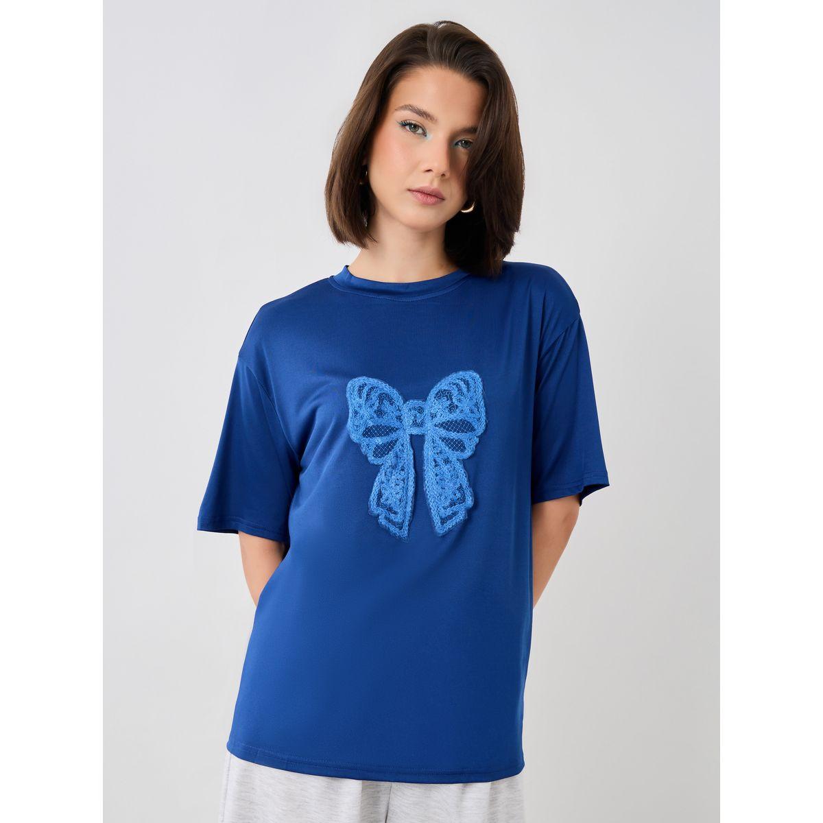 Styli Embellished Short Sleeve Regular Fit T-Shirt-women-clothing-tshirts-image-3