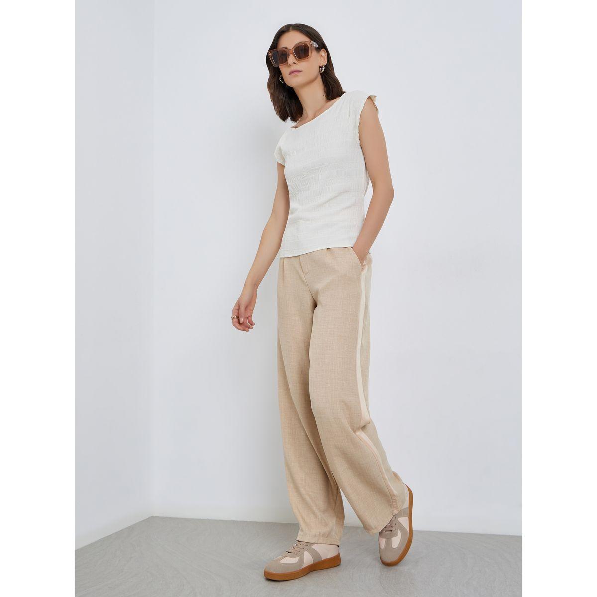 Styli Linen Look Relaxed Fit Pants-women-clothing-bottoms-trousers-image-1