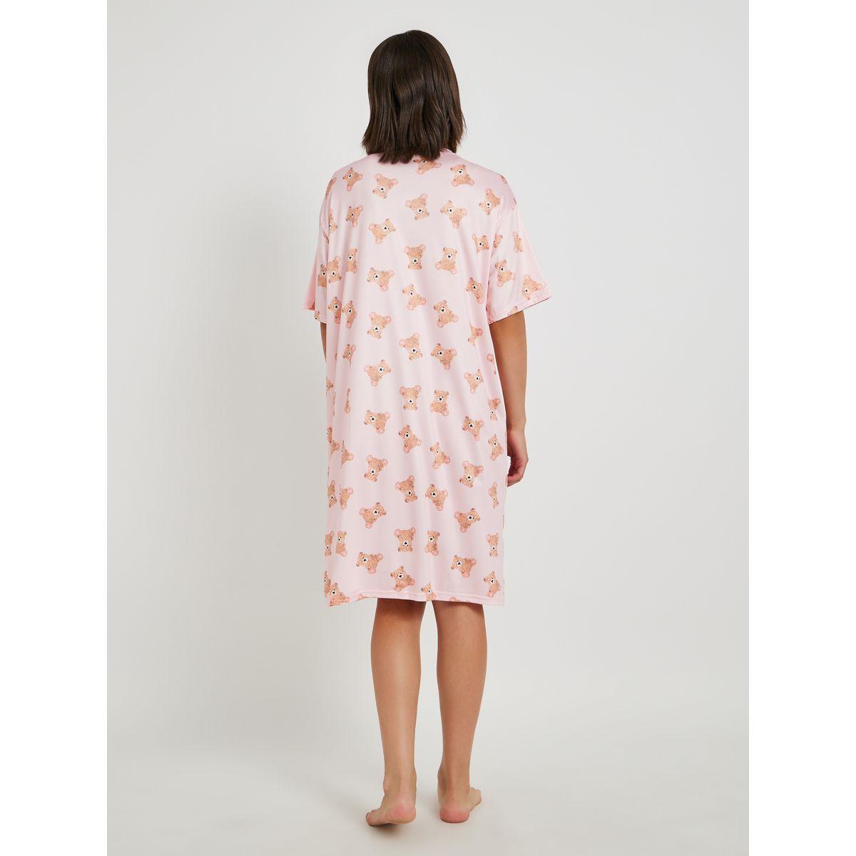 Styli Graphic Printed Round Neck Nightdress-women-clothing-nightwear-nighties-image-4