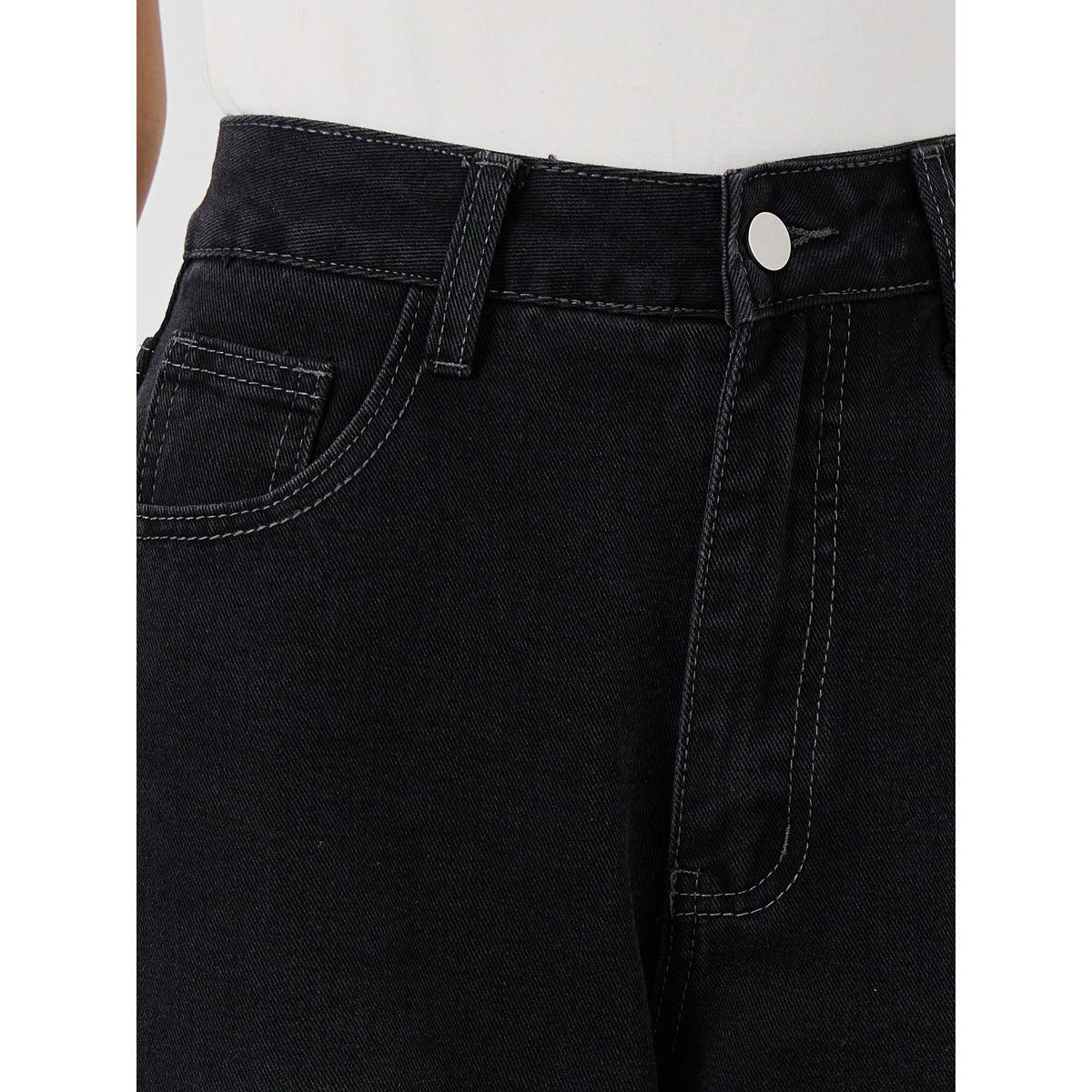 Styli Solid High Rise Tapered Fit Jeans-women-clothing-bottoms-jeans-image-3