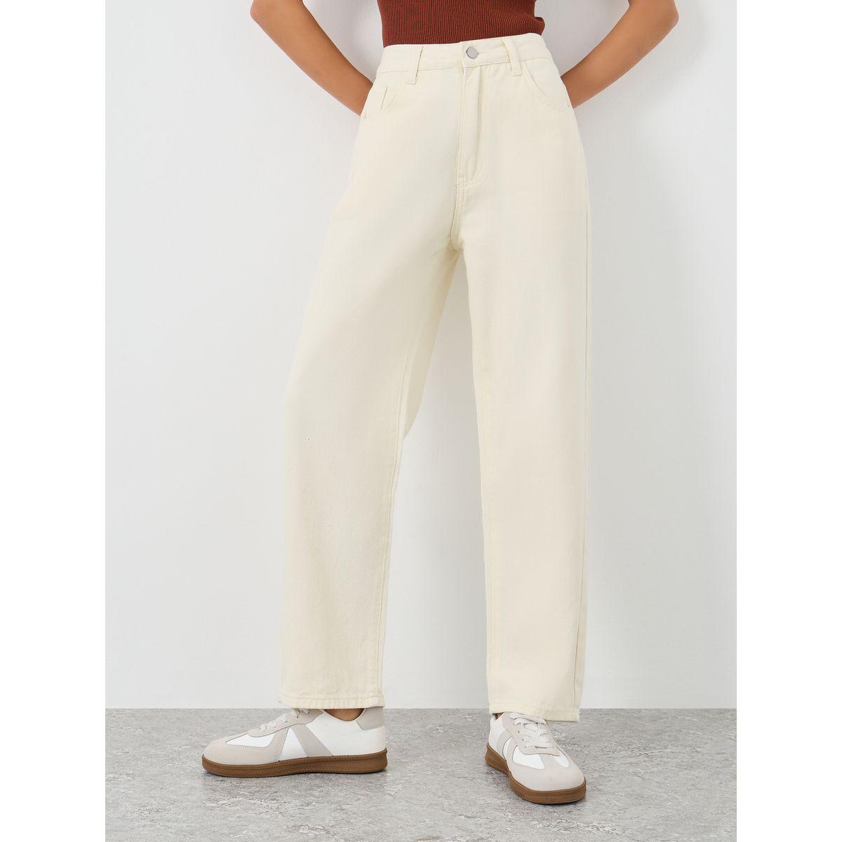 جينز سادة بقصة مستدقة وخصر عالي-women-clothing-bottoms-jeans-image-2