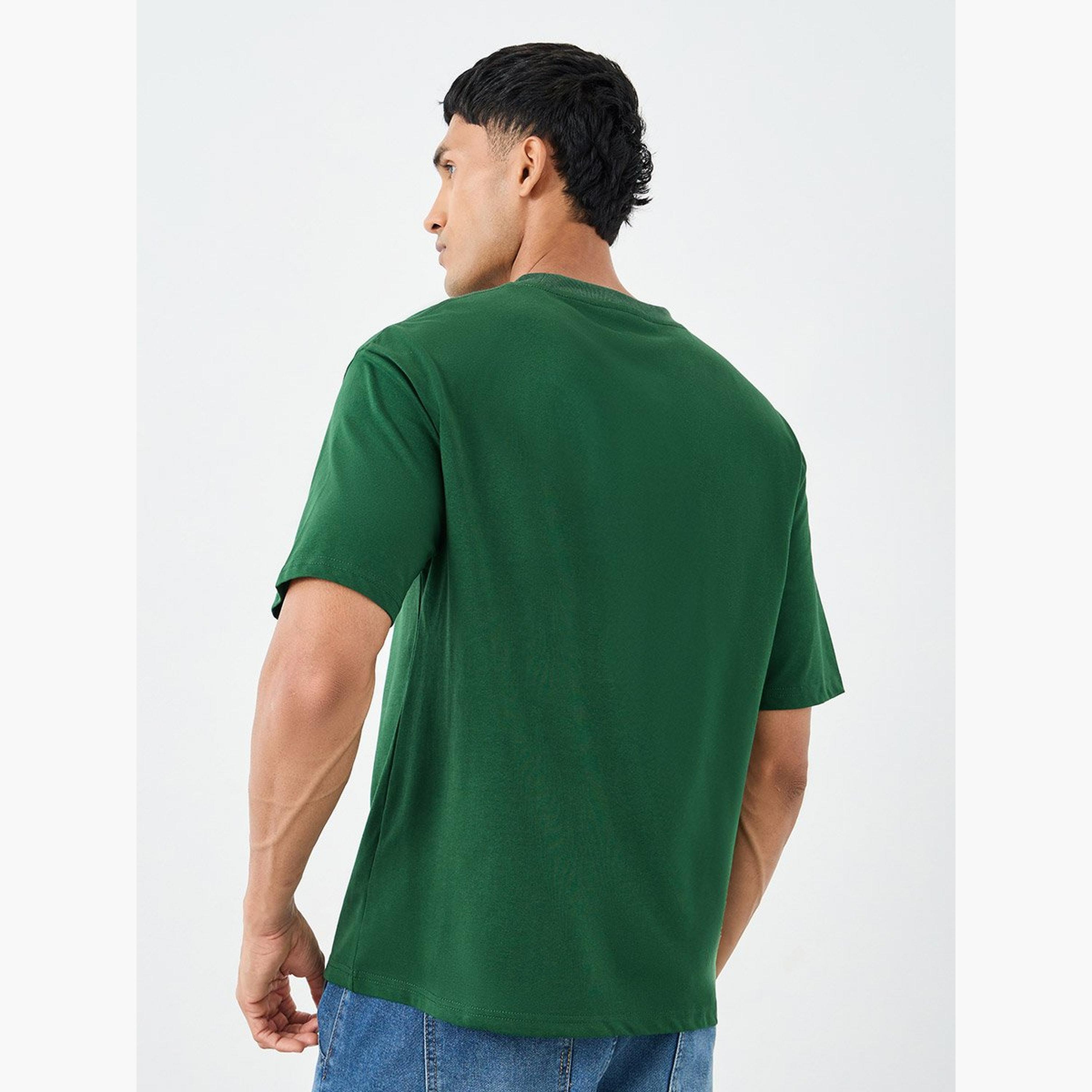 ستايلي - تي شيرت مقاس كبير بطبعة شعار-men-clothing-tshirtsandpolos-tshirts-image-5