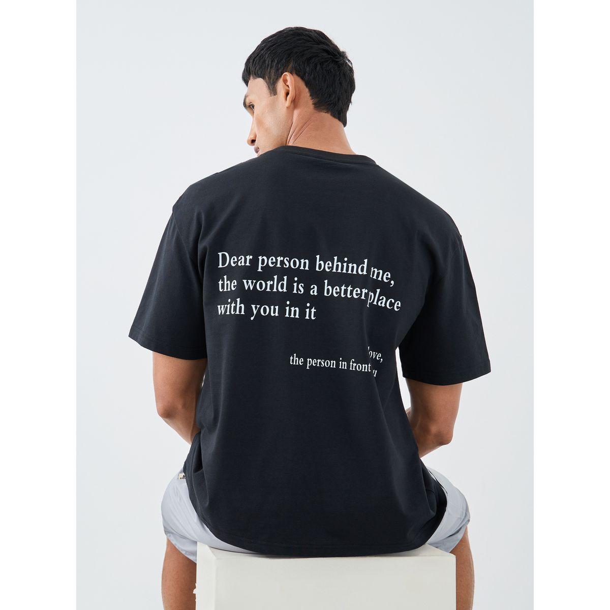 Styli Slogan Print Crew Neck Oversized T-Shirt-men-clothing-tshirtsandpolos-tshirts-image-1