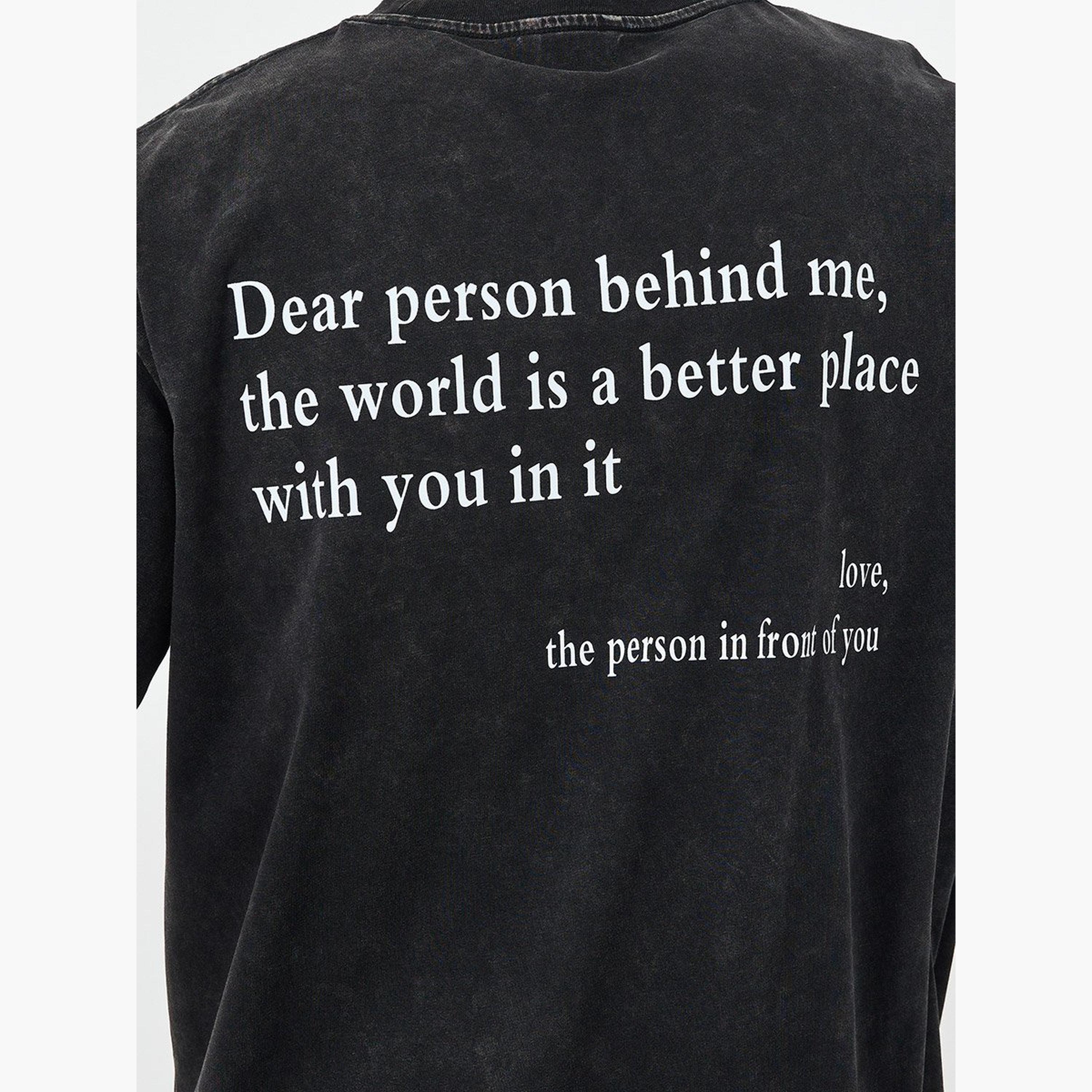 ستايلي - تي شيرت مقاس كبير مطبوع شعار مغسول بالحامض-men-clothing-tshirtsandpolos-tshirts-image-4