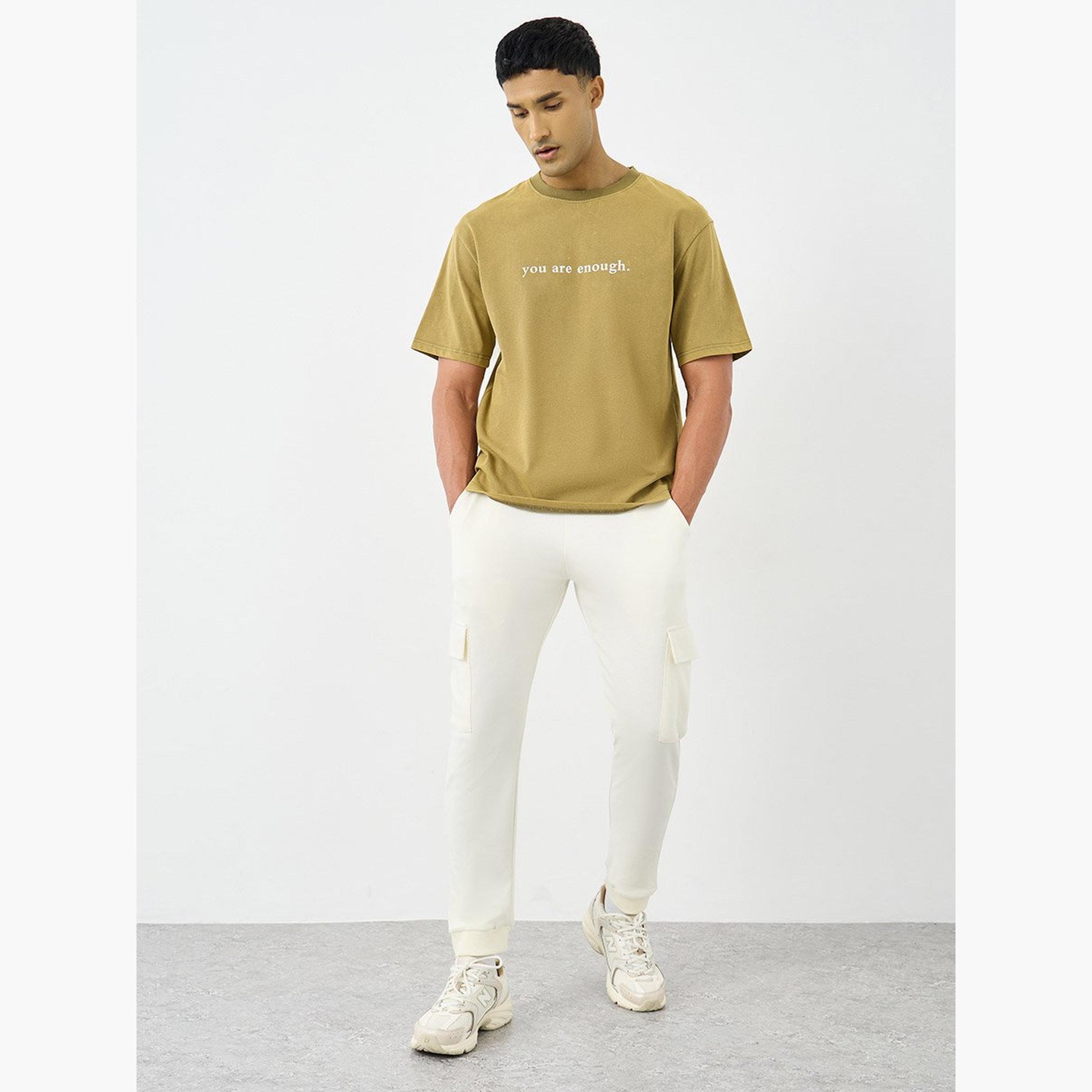 Styli Acid Washed Slogan Back Print Oversized T-Shirt-men-clothing-tshirtsandpolos-tshirts-image-2
