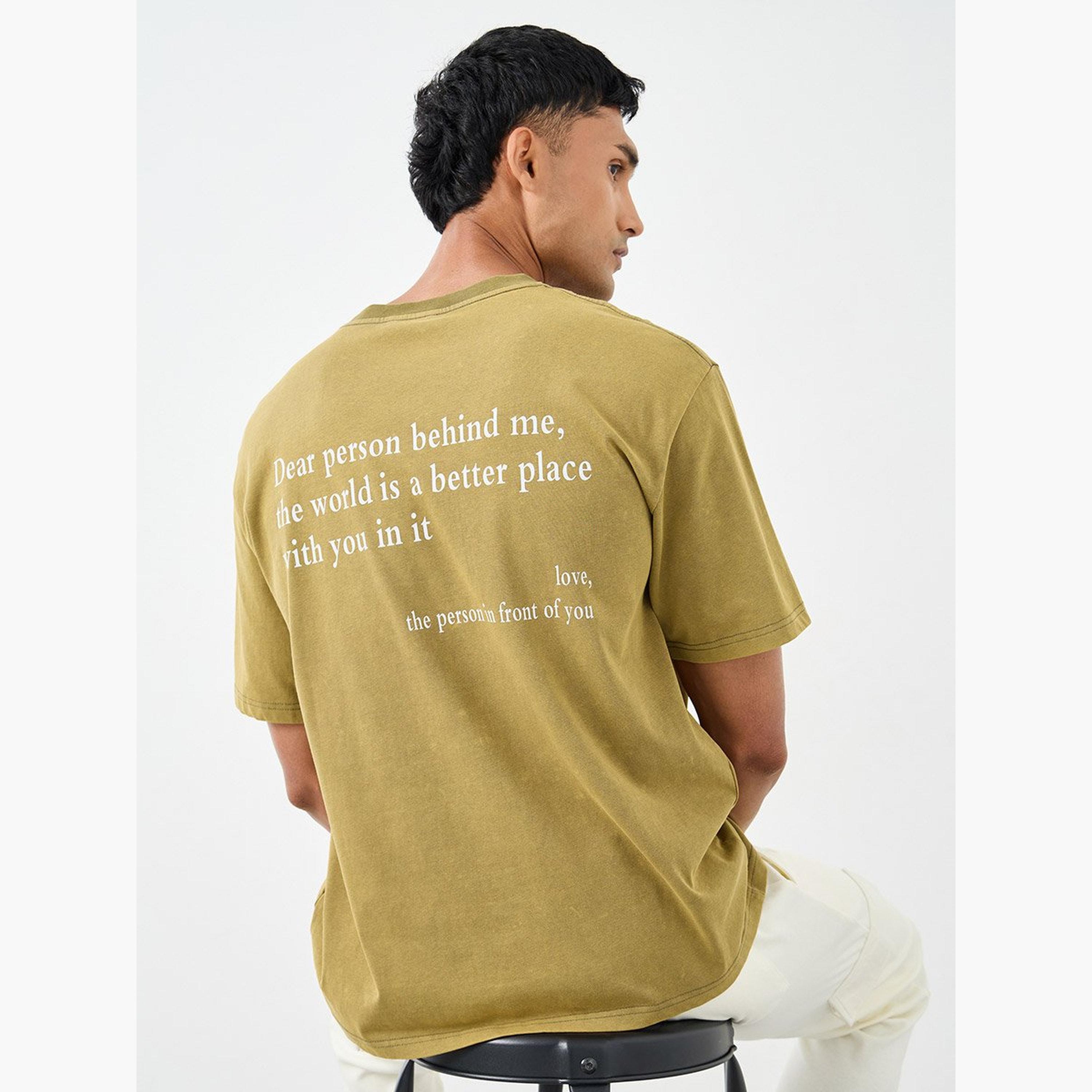 Styli Acid Washed Slogan Back Print Oversized T-Shirt-men-clothing-tshirtsandpolos-tshirts-image-3