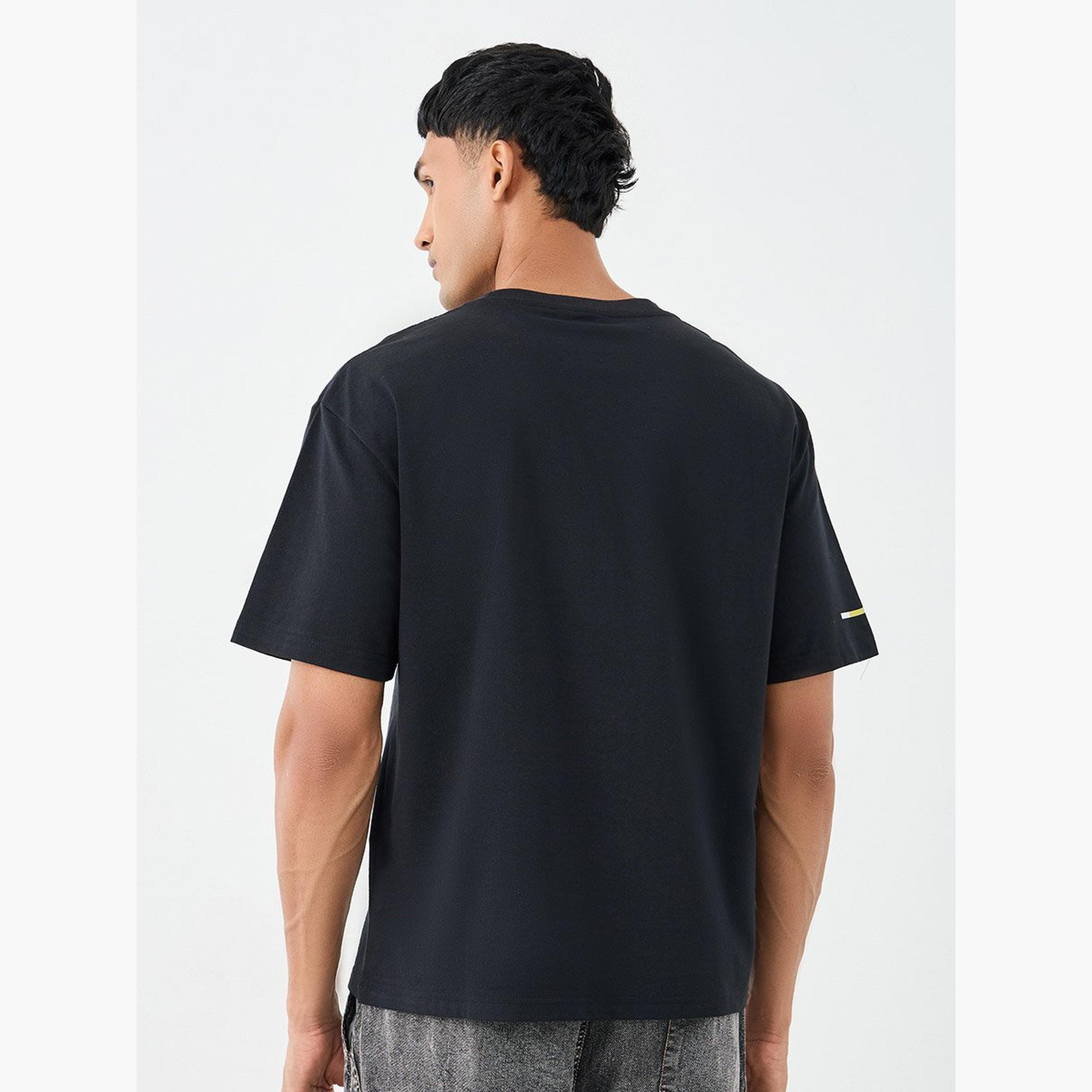 Styli Slogan Print Crew Neck Oversized T-Shirt-men-clothing-tshirtsandpolos-tshirts-image-4