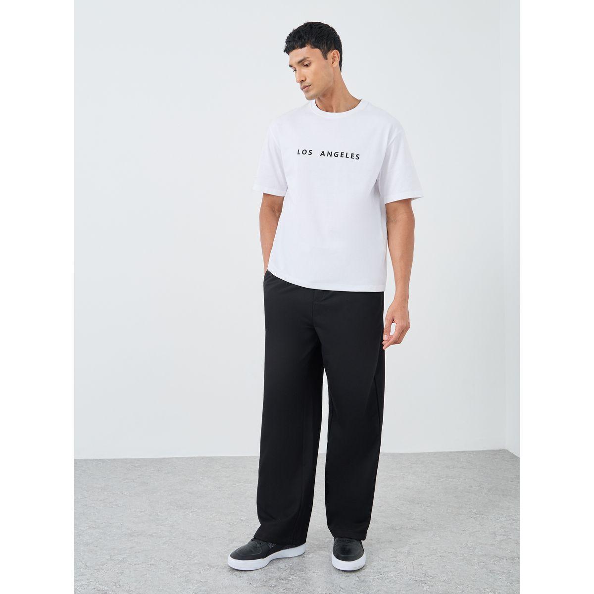 Styli Slogan Print Crew Neck Oversized T-Shirt-men-clothing-tshirtsandpolos-tshirts-image-2