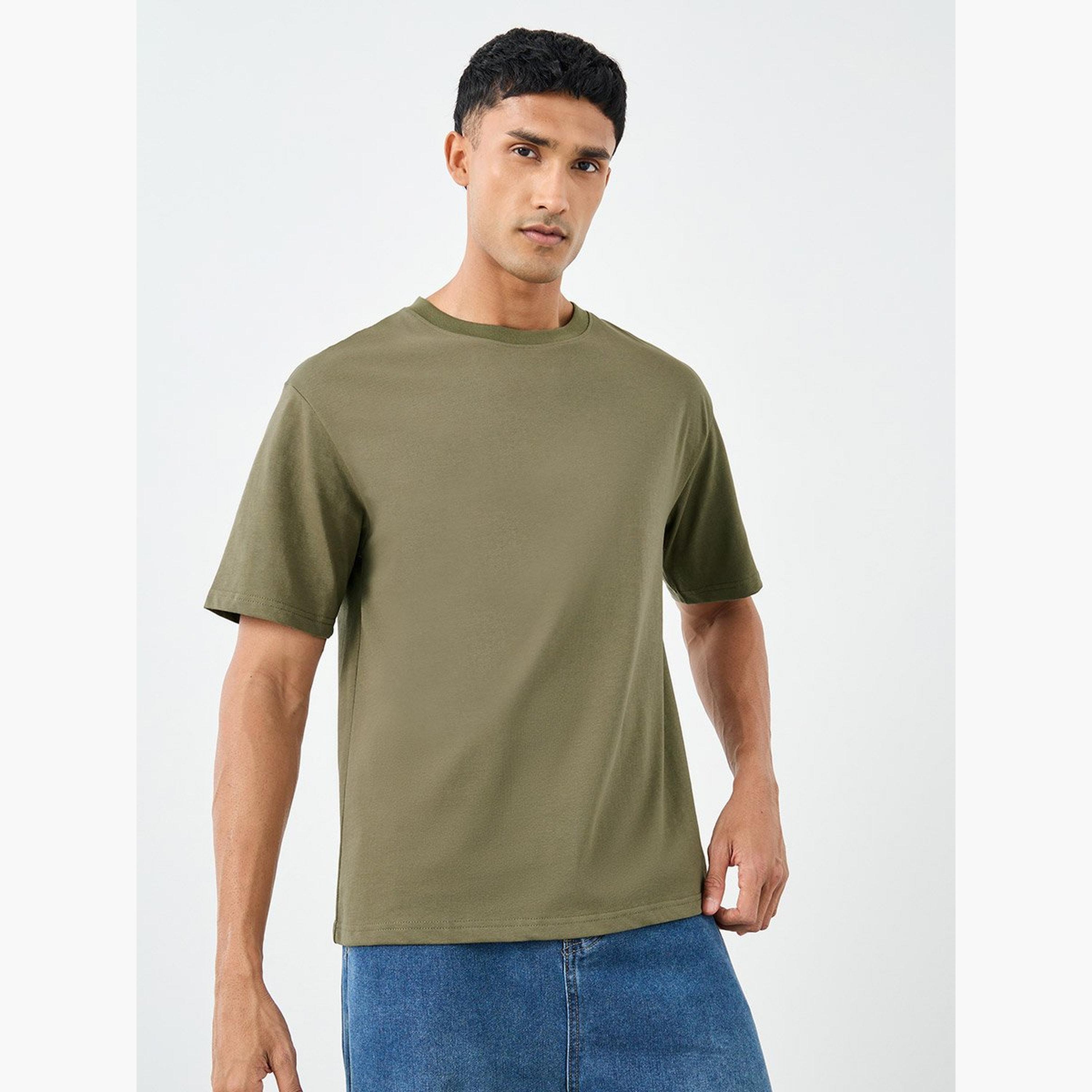 Styli Graphic Print Crew Neck Oversized T-Shirt-men-clothing-tshirtsandpolos-tshirts-image-1