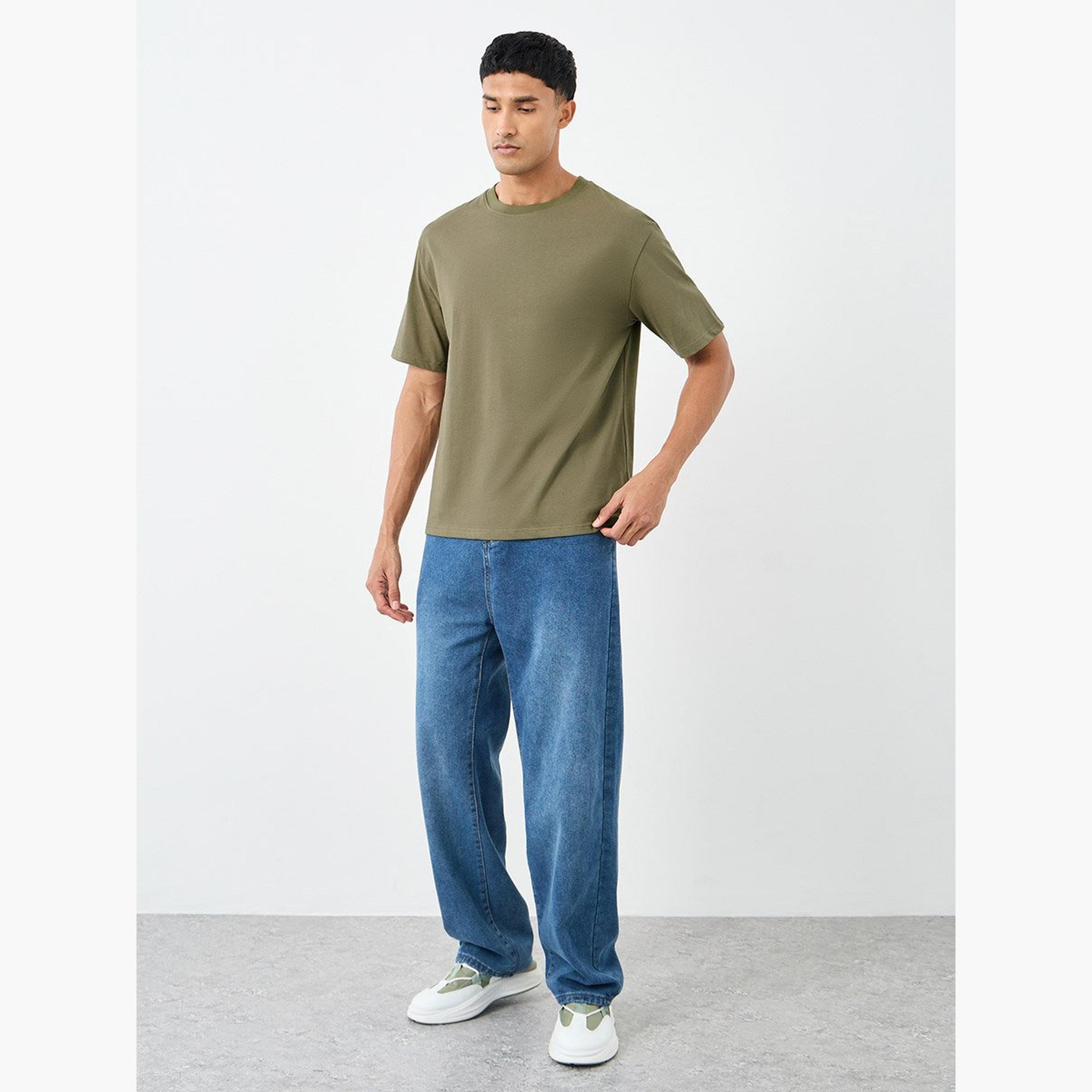 Styli Graphic Print Crew Neck Oversized T-Shirt-men-clothing-tshirtsandpolos-tshirts-image-2