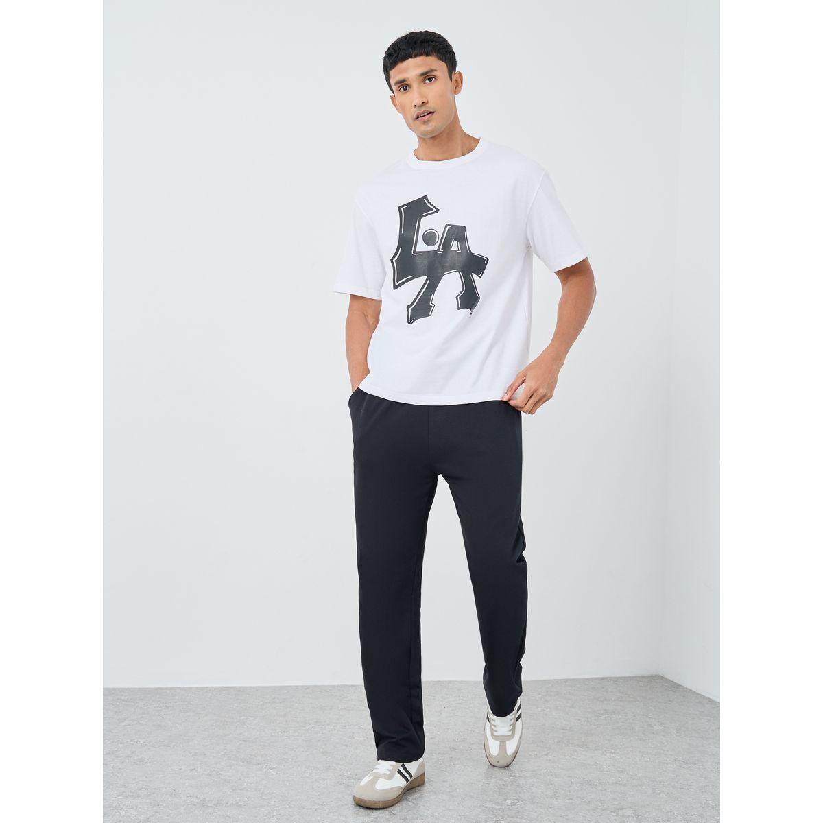 Styli Slogan Print Crew Neck Oversized T-Shirt-men-clothing-tshirtsandpolos-tshirts-image-2