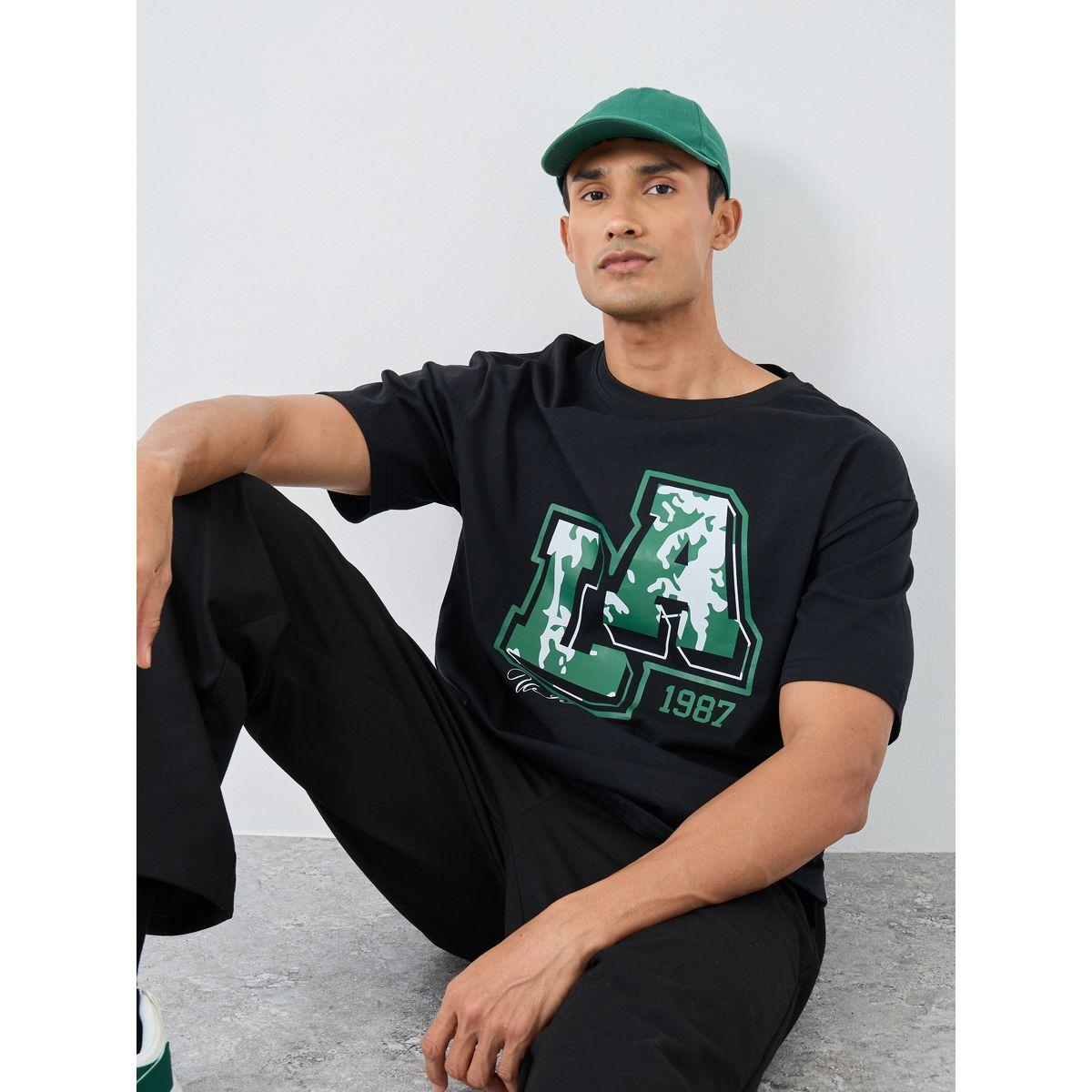 Styli LA Graphic Print Crew Neck Oversized T-Shirt-men-clothing-tshirtsandpolos-tshirts-image-1