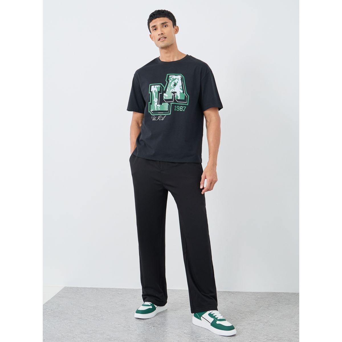 Styli LA Graphic Print Crew Neck Oversized T-Shirt-men-clothing-tshirtsandpolos-tshirts-image-2