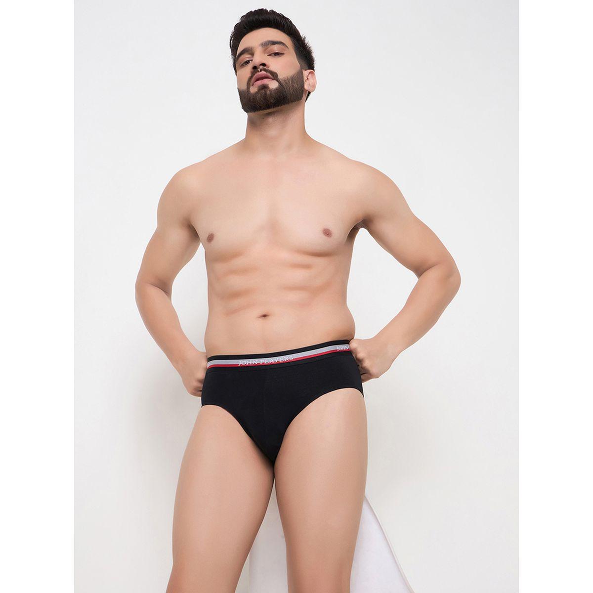 مجموعة من 2 - سروال داخلي سادة بخصر مطاطي-men-clothing-innerwear-underwear-image-1