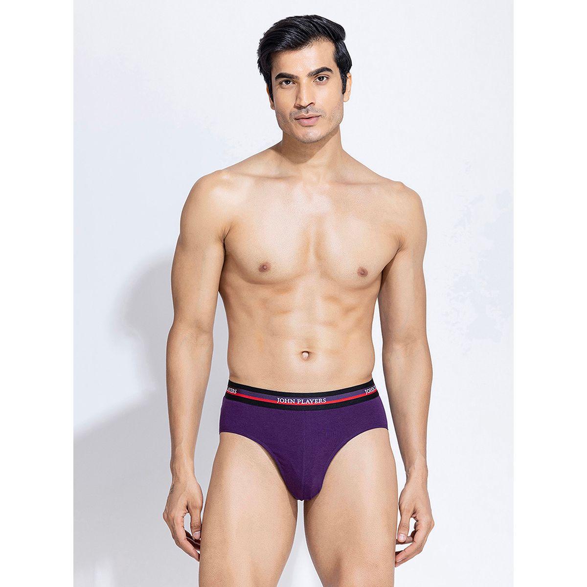 مجموعة من 2 - سروال داخلي سادة بخصر مطاطي-men-clothing-innerwear-underwear-image-1
