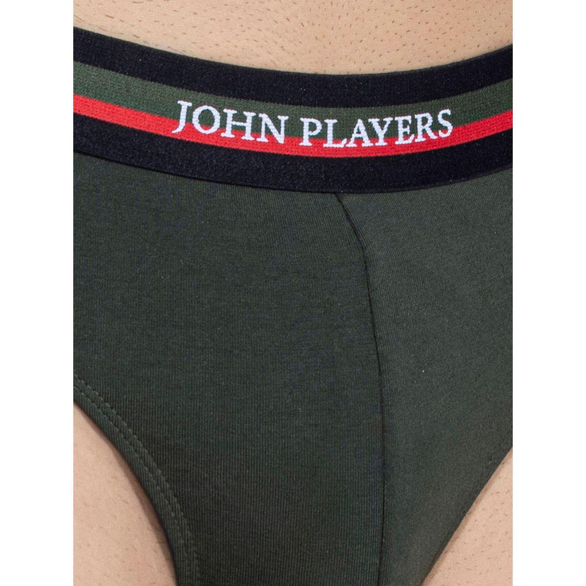 John Player Pack of 2 - Solid Briefs with Elastic Waistband-men-clothing-innerwear-underwear-image-6