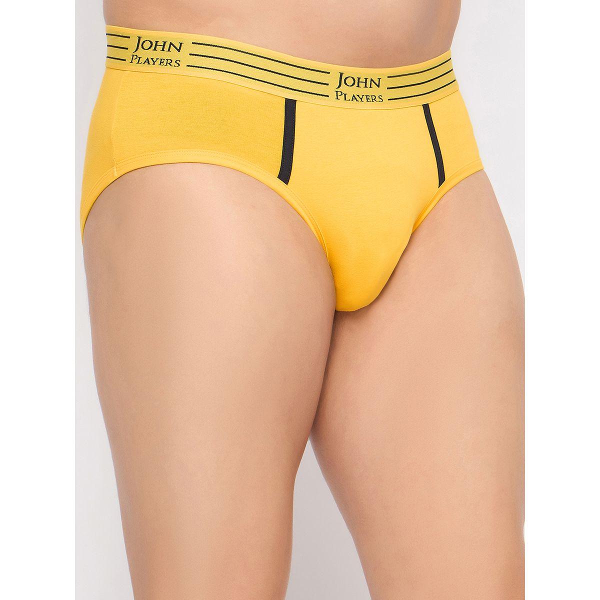 John Player Pack of 2 - Solid Briefs with Striped Waistband-men-clothing-innerwear-underwear-image-4