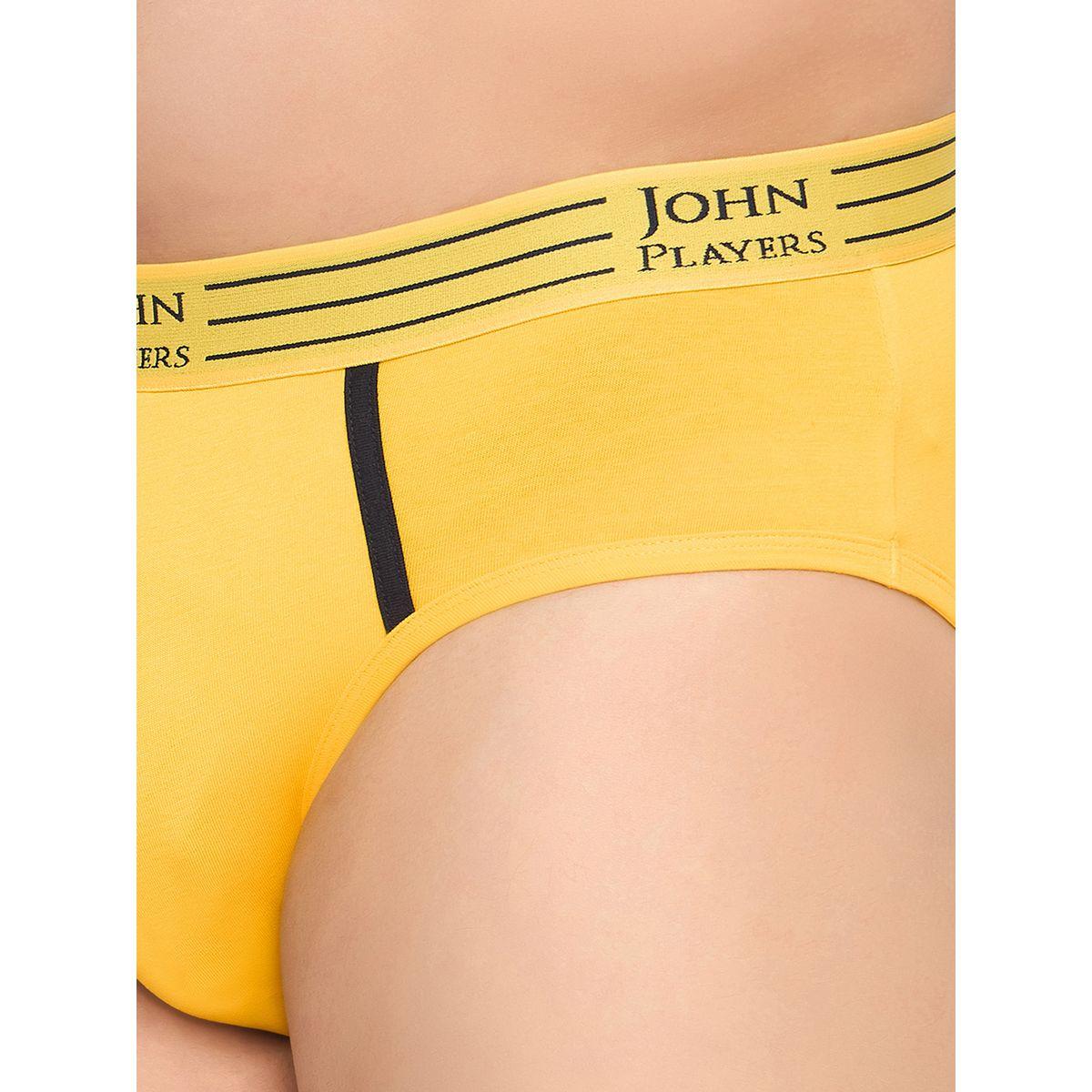 John Player Pack of 2 - Solid Briefs with Striped Waistband-men-clothing-innerwear-underwear-image-6