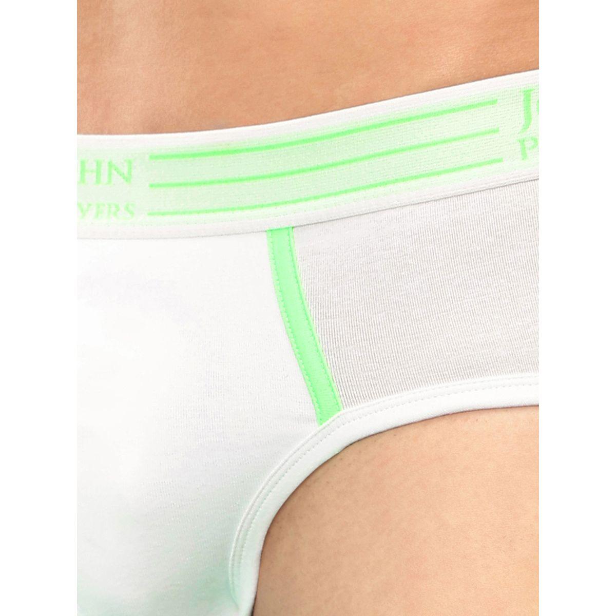 John Player Pack of 2 - Solid Briefs with Striped Waistband-men-clothing-innerwear-underwear-image-6