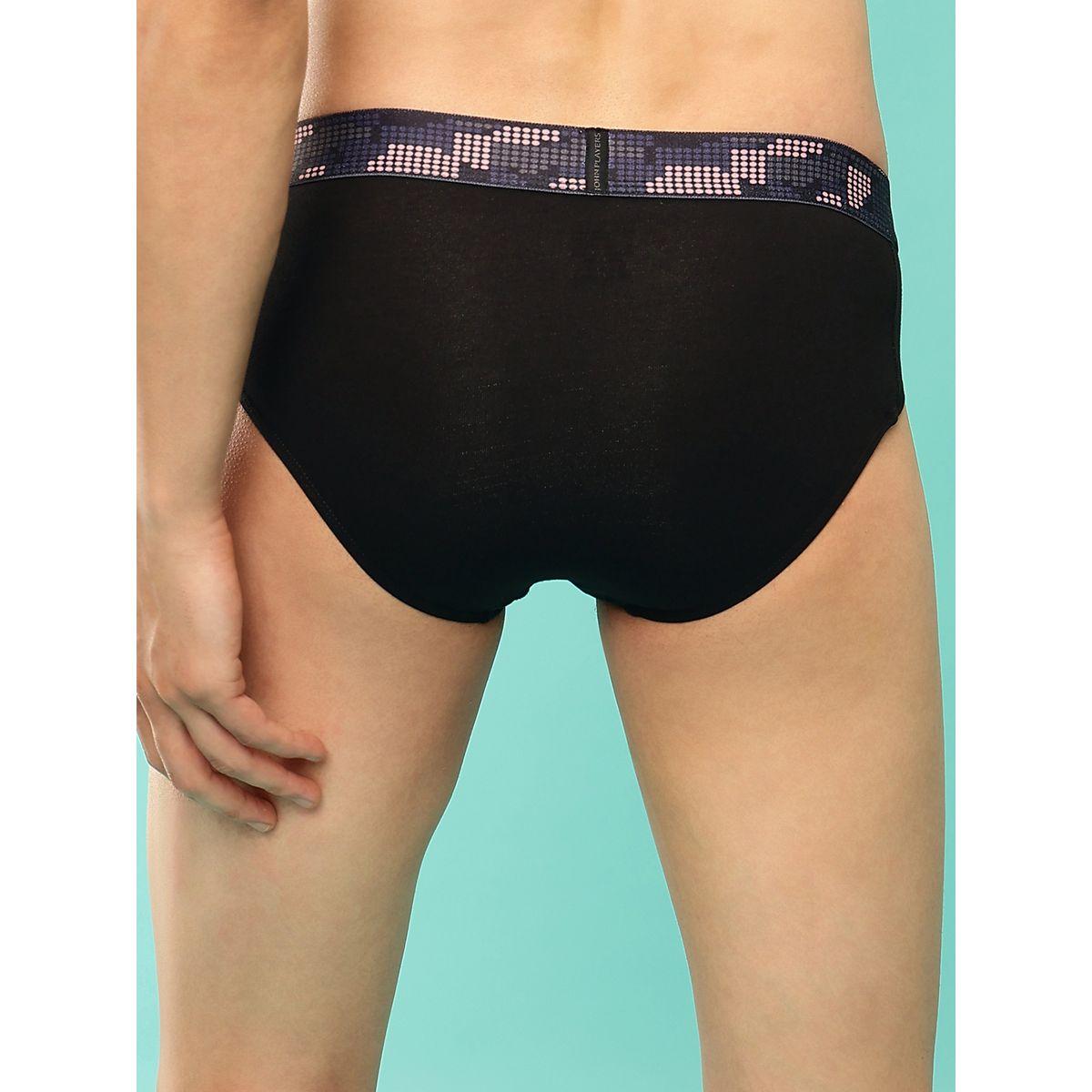 John Player Pack of 2 - Solid Briefs with Sublimation Waistband-men-clothing-innerwear-underwear-image-3