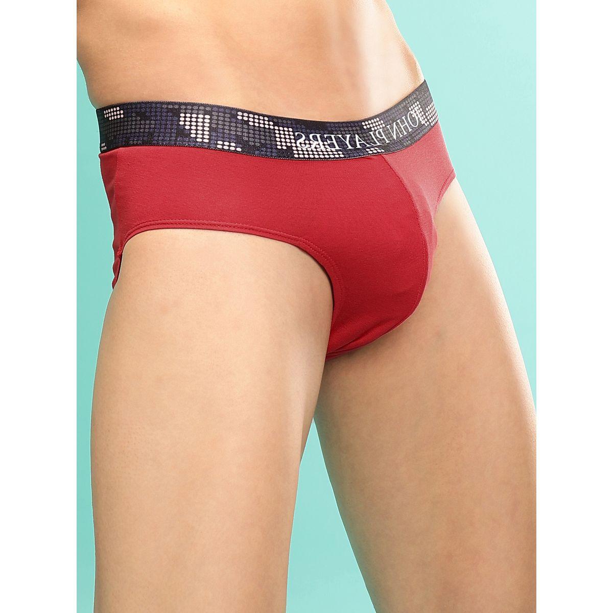 John Player Pack of 2 - Solid Briefs with Sublimation Waistband-men-clothing-innerwear-underwear-image-7