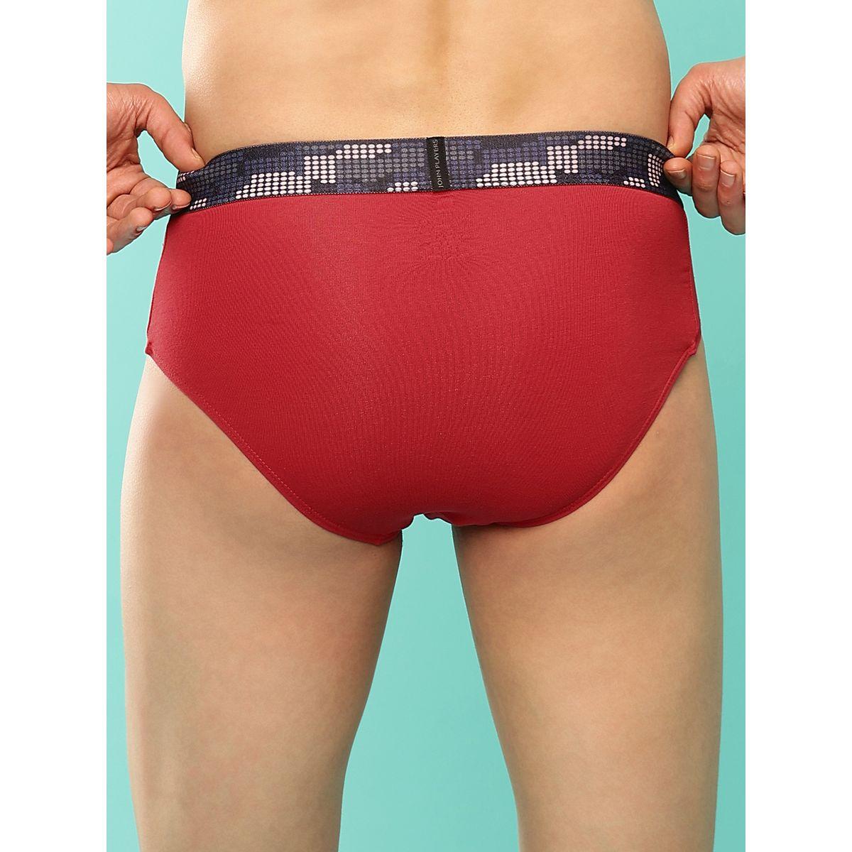 John Player Pack of 2 - Solid Briefs with Sublimation Waistband-men-clothing-innerwear-underwear-image-8