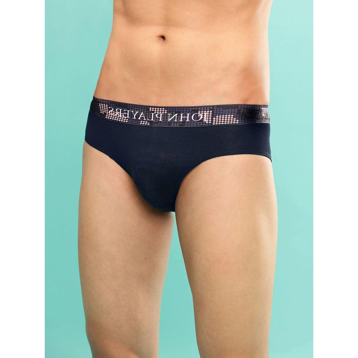 John Player Pack of 2 - Solid Briefs with Sublimation Waistband-men-clothing-innerwear-underwear-image-4
