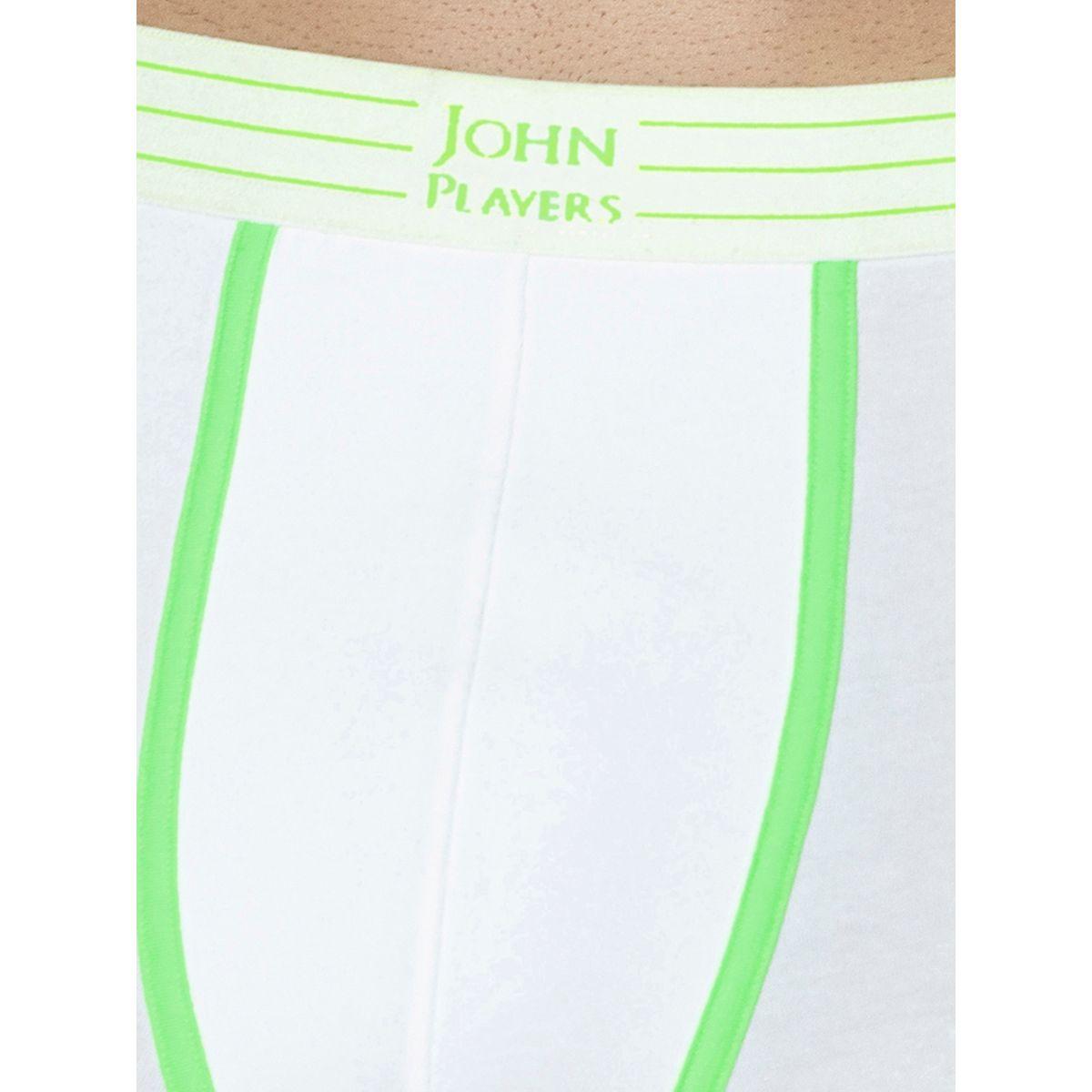 John Player Pack of 2 - Solid Trunks with Striped Waistband-men-clothing-innerwear-underwear-image-5