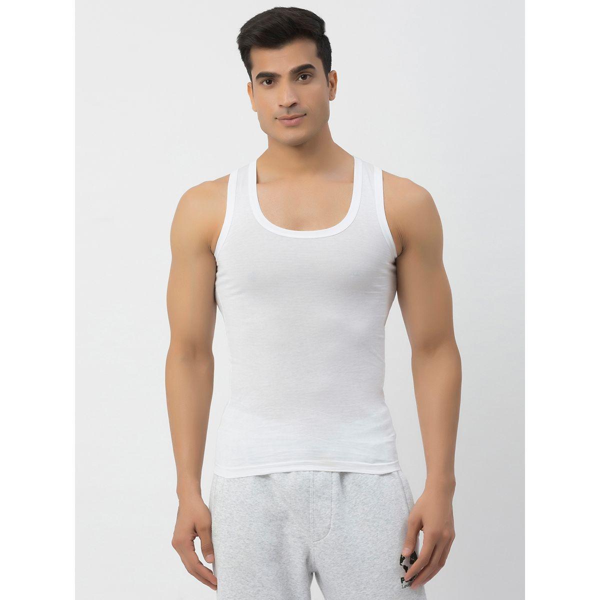 مجموعة من 2 - فيست سادة بنسيج مضلع وياقة عميقة-men-clothing-tshirtsandpolos-tshirts-image-2