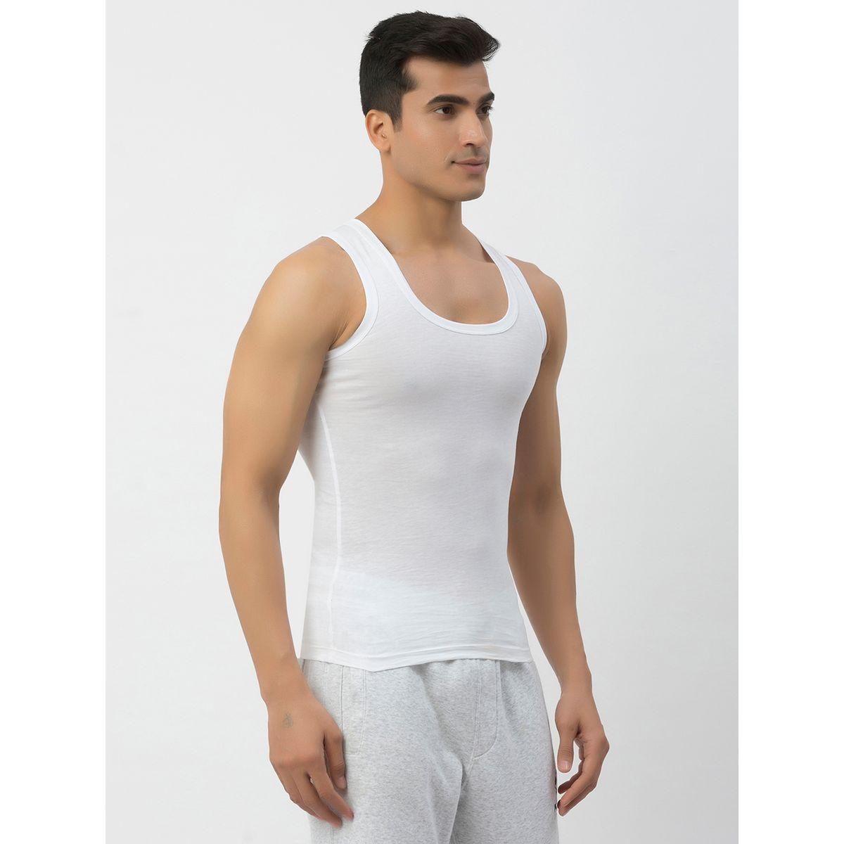 مجموعة من 2 - فيست سادة بنسيج مضلع وياقة عميقة-men-clothing-tshirtsandpolos-tshirts-image-4