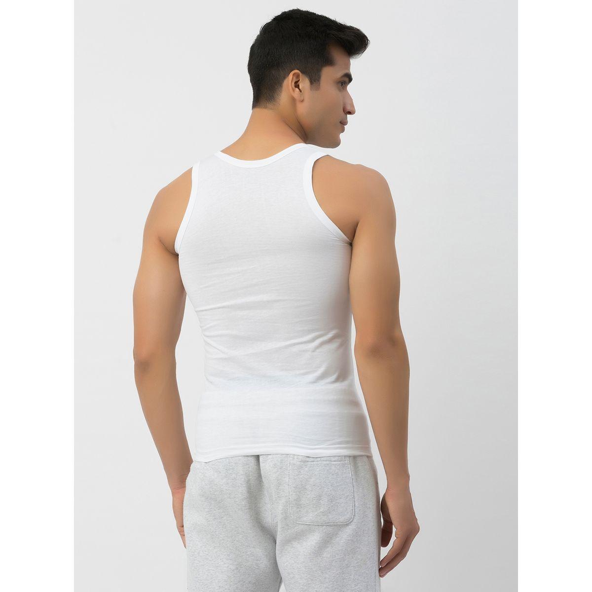 John Player Pack of 2 - Solid Scoop Neck Cotton Vest-men-clothing-tshirtsandpolos-tshirts-image-5