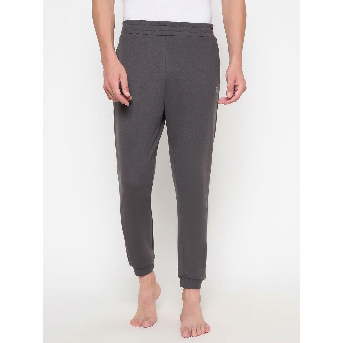 John Player Solid Elasticated Waistband Cotton Joggers-men-clothing-sportswearandactivewear-bottoms-image-2