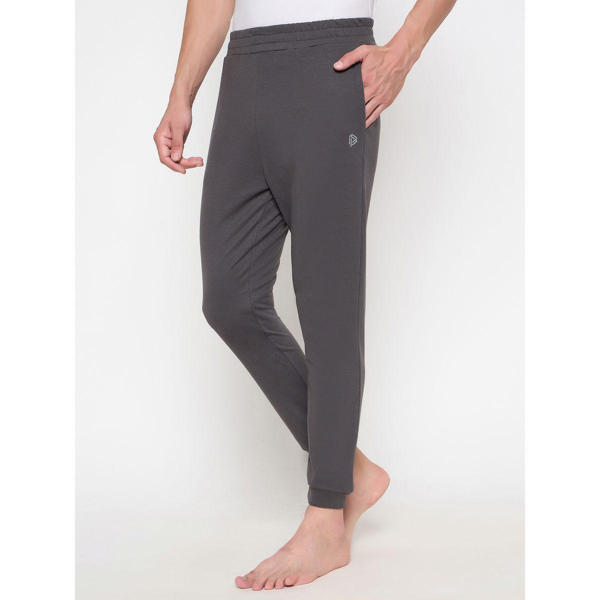 John Player Solid Elasticated Waistband Cotton Joggers-men-clothing-sportswearandactivewear-bottoms-image-3