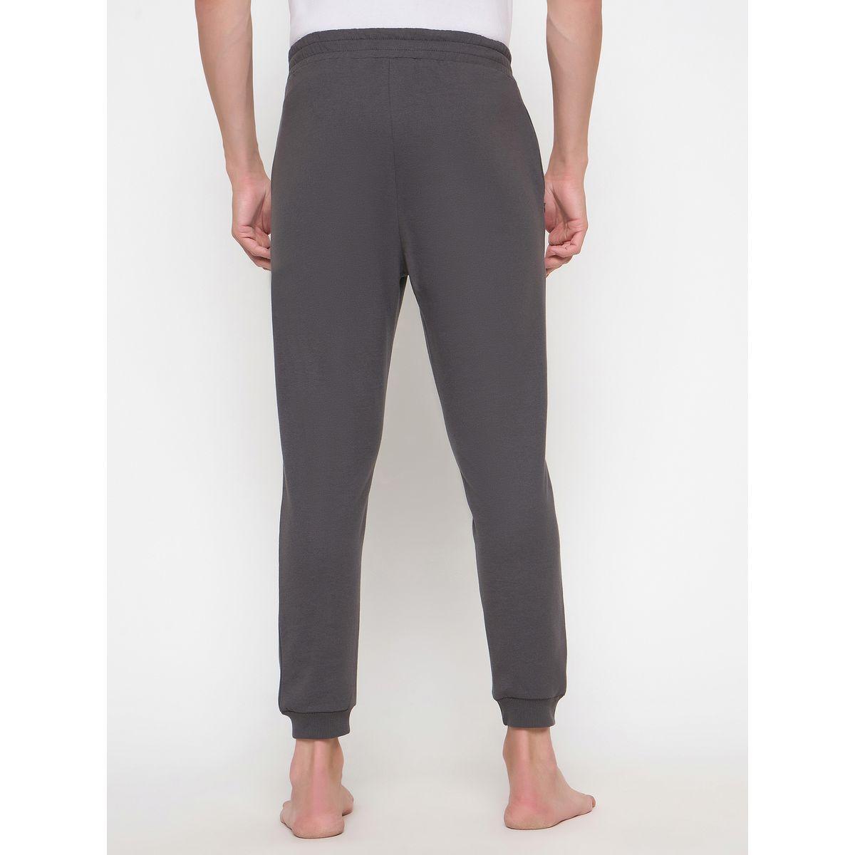 John Player Solid Elasticated Waistband Cotton Joggers-men-clothing-sportswearandactivewear-bottoms-image-5