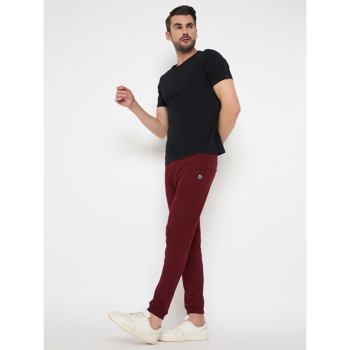 John Player Solid Elasticated Waistband Cotton Joggers-men-clothing-sportswearandactivewear-bottoms-image-1
