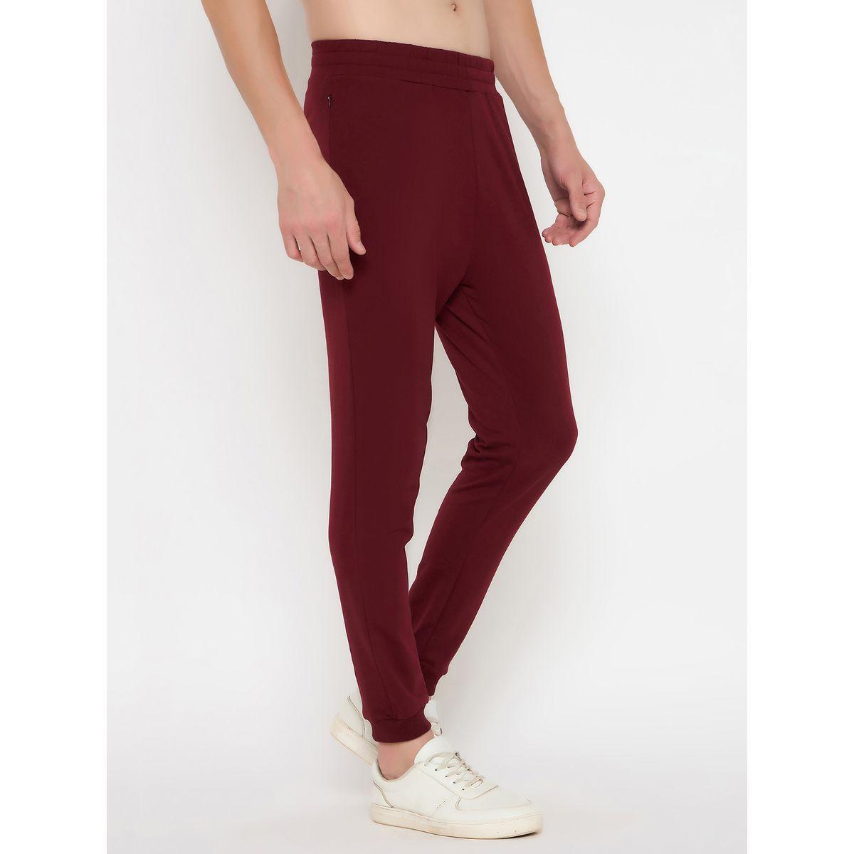 John Player Solid Elasticated Waistband Cotton Joggers-men-clothing-sportswearandactivewear-bottoms-image-4