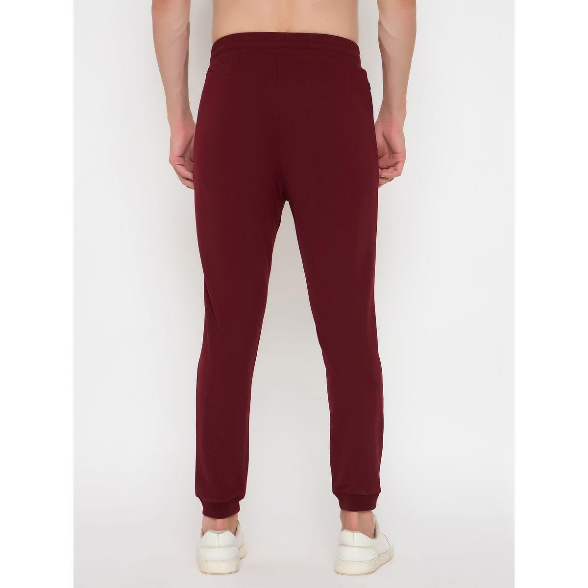 John Player Solid Elasticated Waistband Cotton Joggers-men-clothing-sportswearandactivewear-bottoms-image-5